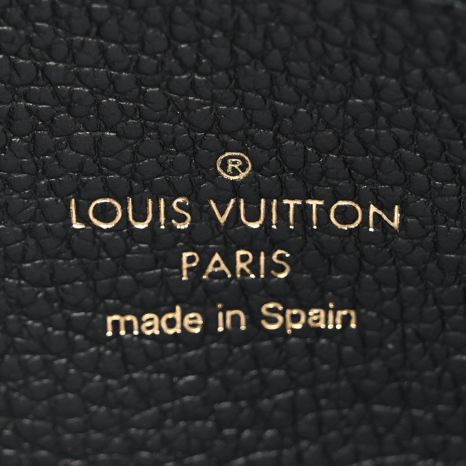 Louis Vuitton Empreinte Monogram Giant Double Zip Pochette Black Cream 7 of 11
