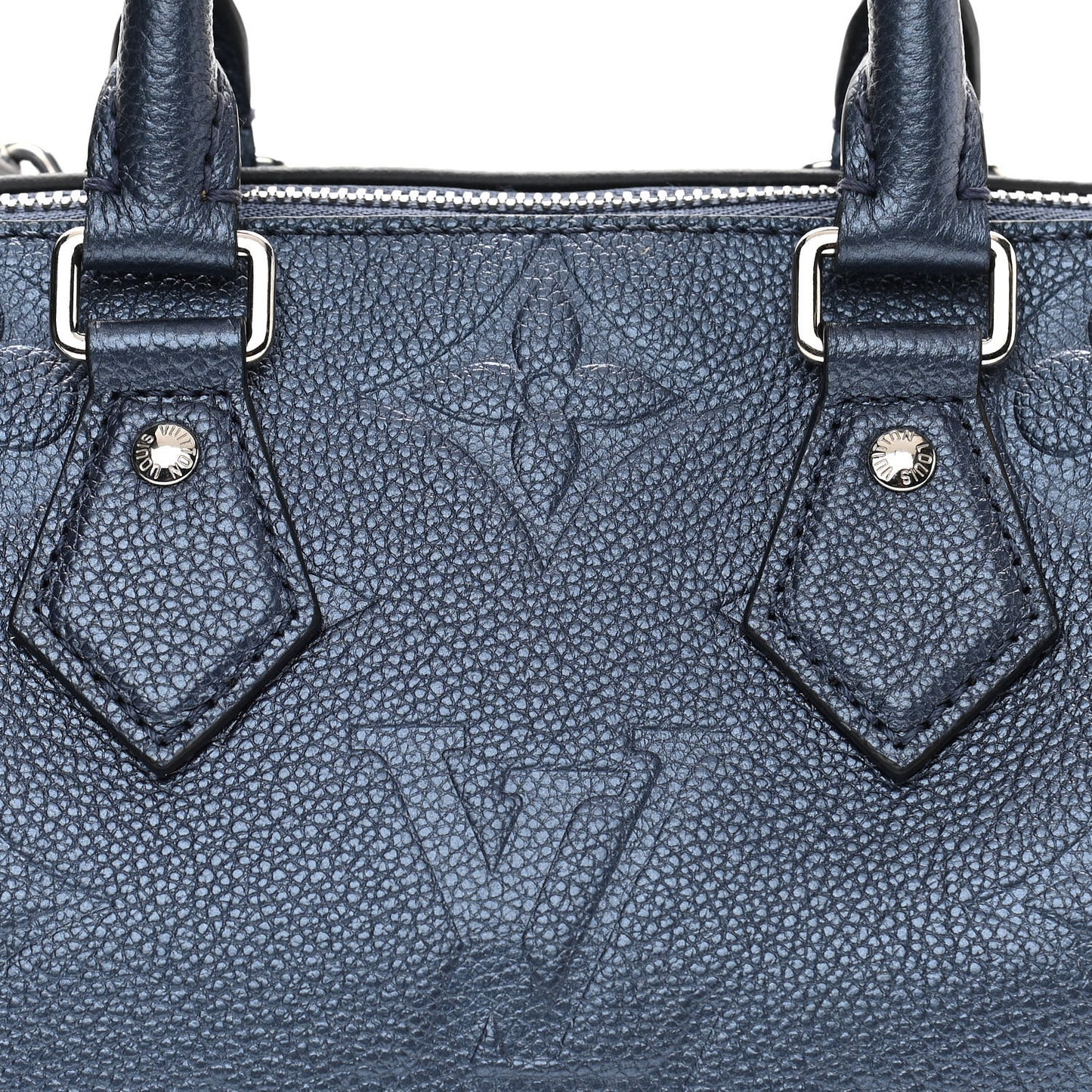 Metallic Empreinte Monogram Giant Speedy Bandouliere 20 Navy Nacre