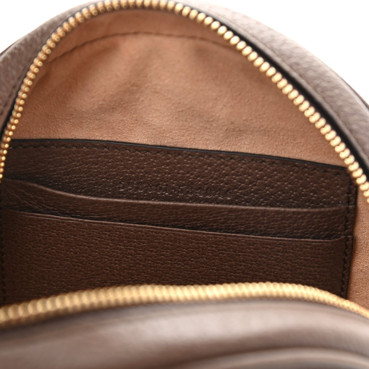 GG Supreme Monogram Web Mini Ophidia Round Backpack Brown