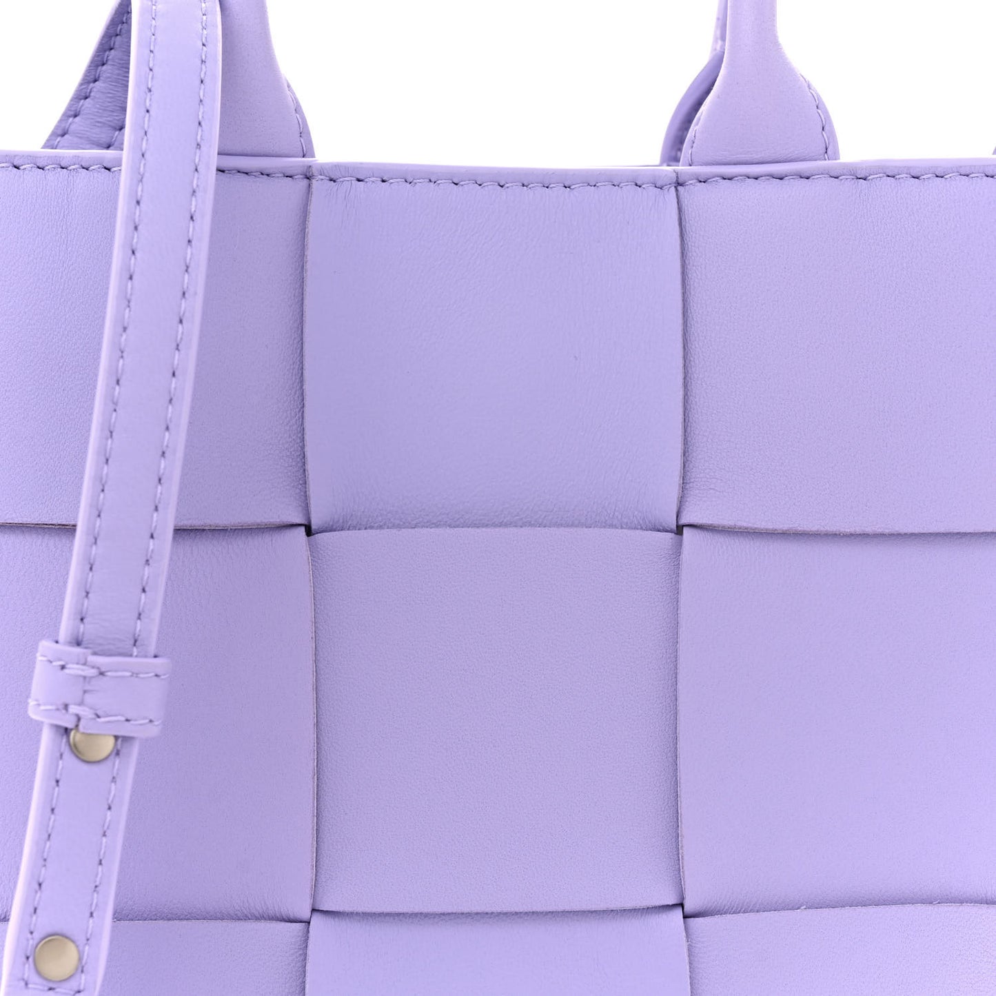 Lambskin Maxi Intrecciato North South Cassette Tote Wisteria