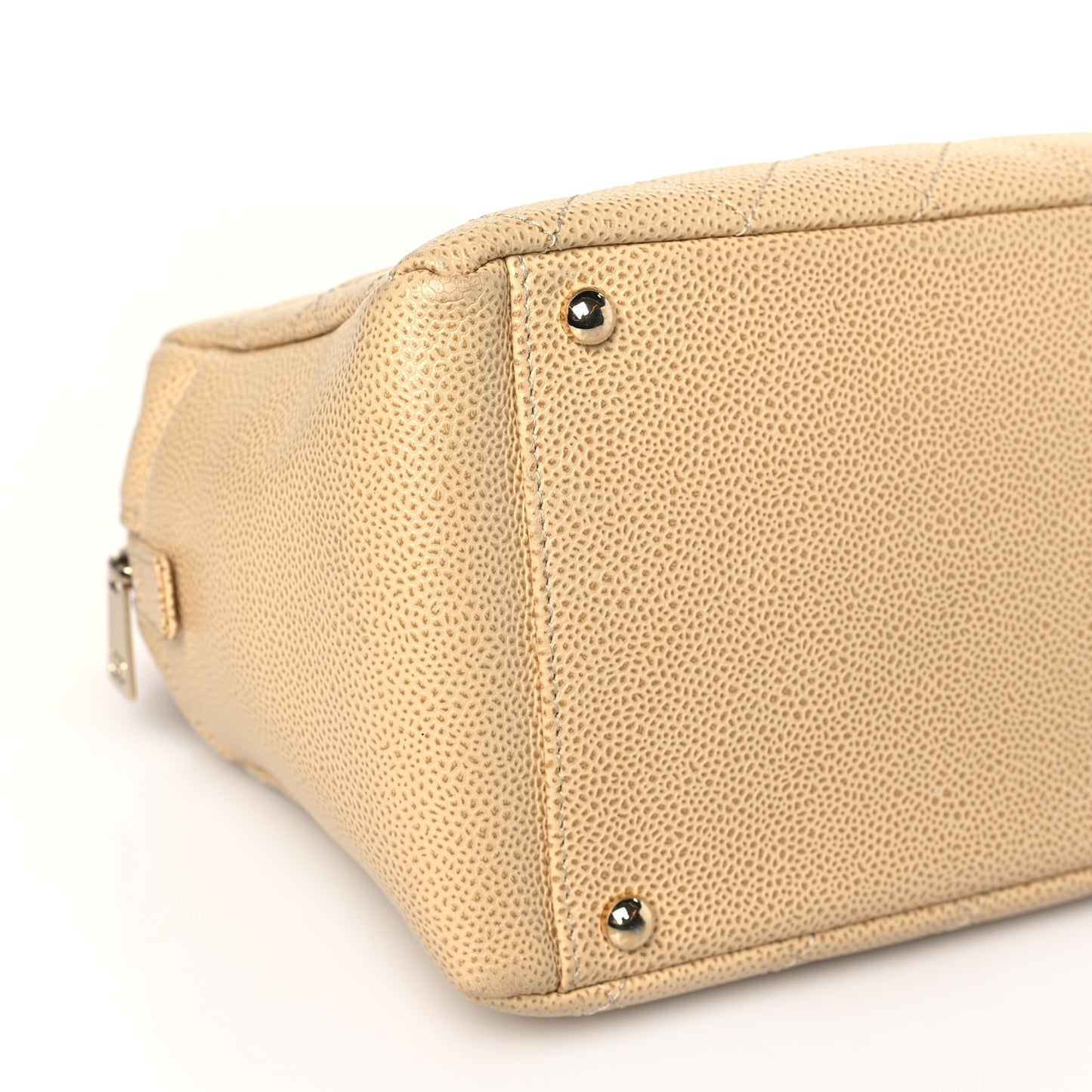 Caviar Quilted Petit Timeless Tote PTT Beige