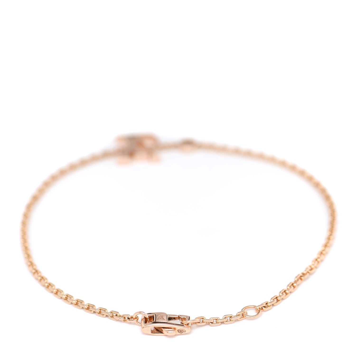 Louis Vuitton 18K Rose Gold Diamond Idylle Blossom LV Bracelet 3 of 4