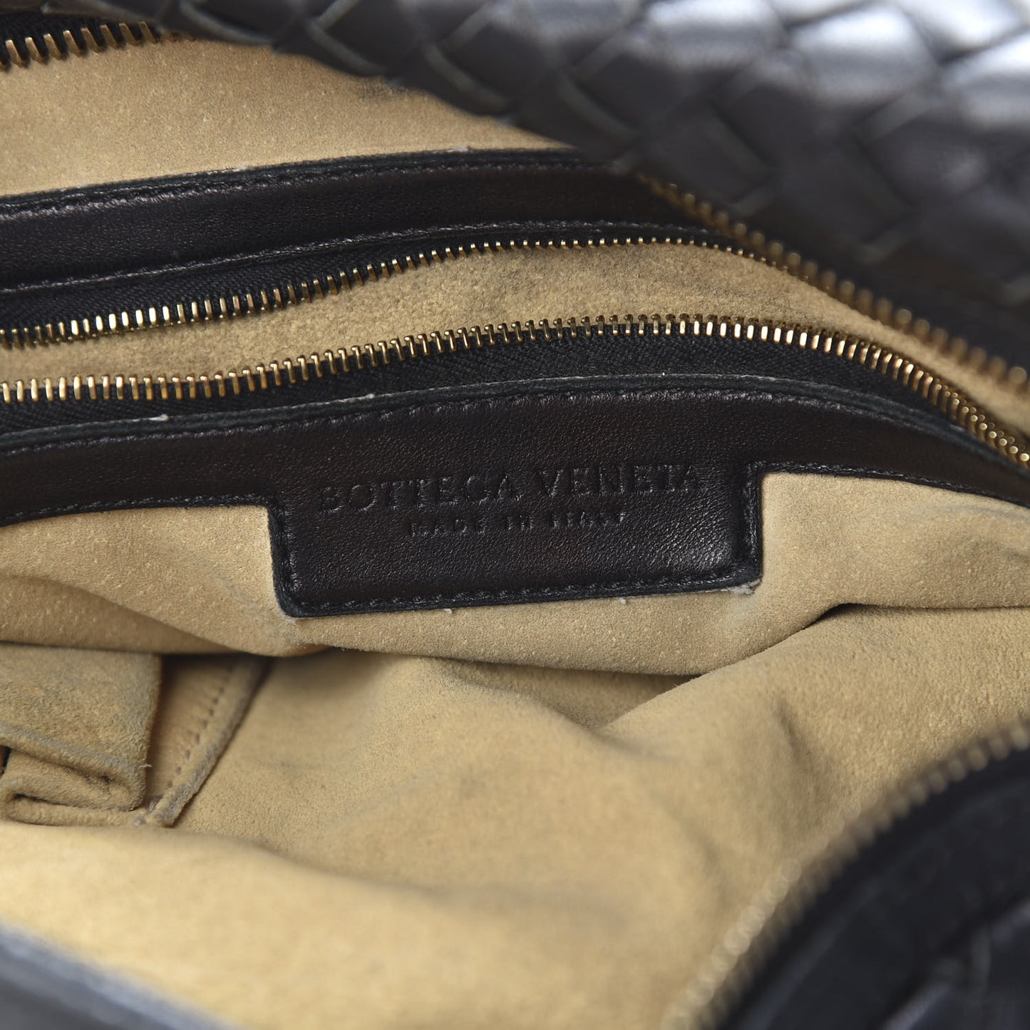 Nappa Intrecciato Hobo Black