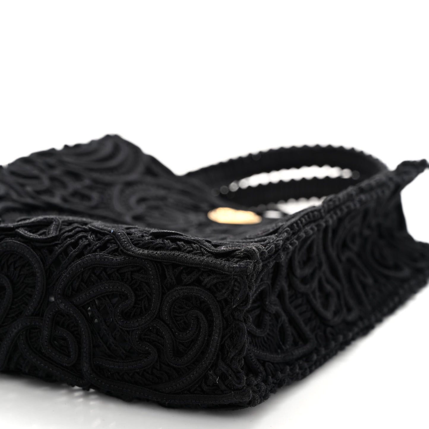 Cordonetto Lace Tote Black