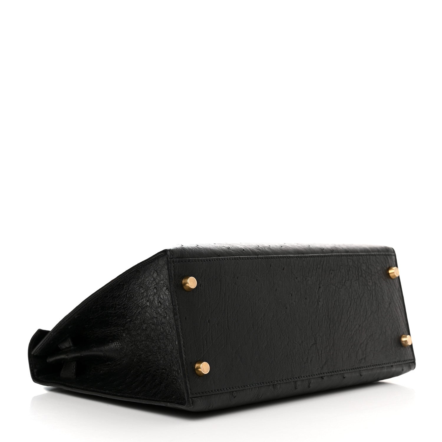 Hermes Ostrich Kelly Sellier 28 Black 4 of 18