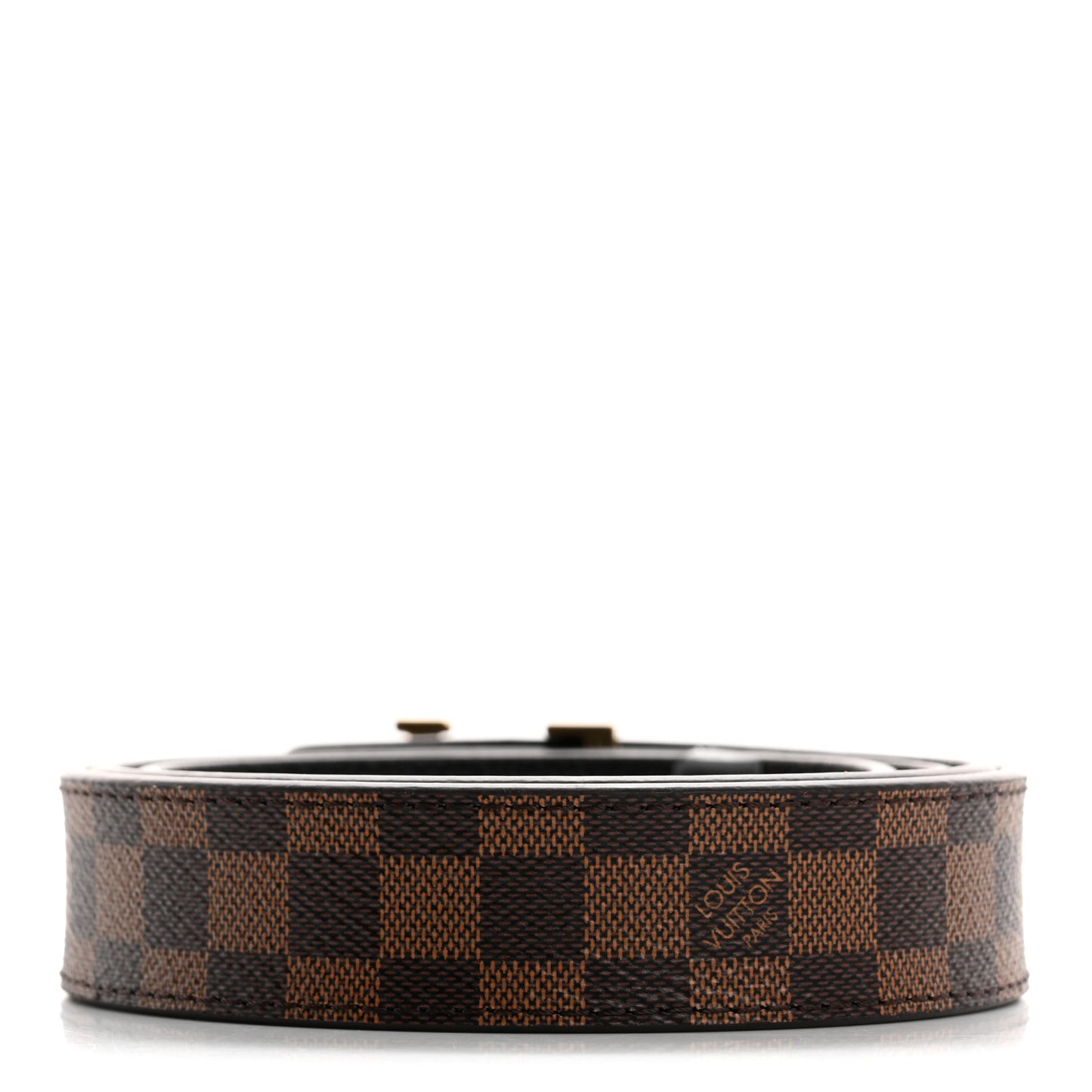 Calfskin Damier Ebene 25mm LV Iconic Reversible Belt 90 36