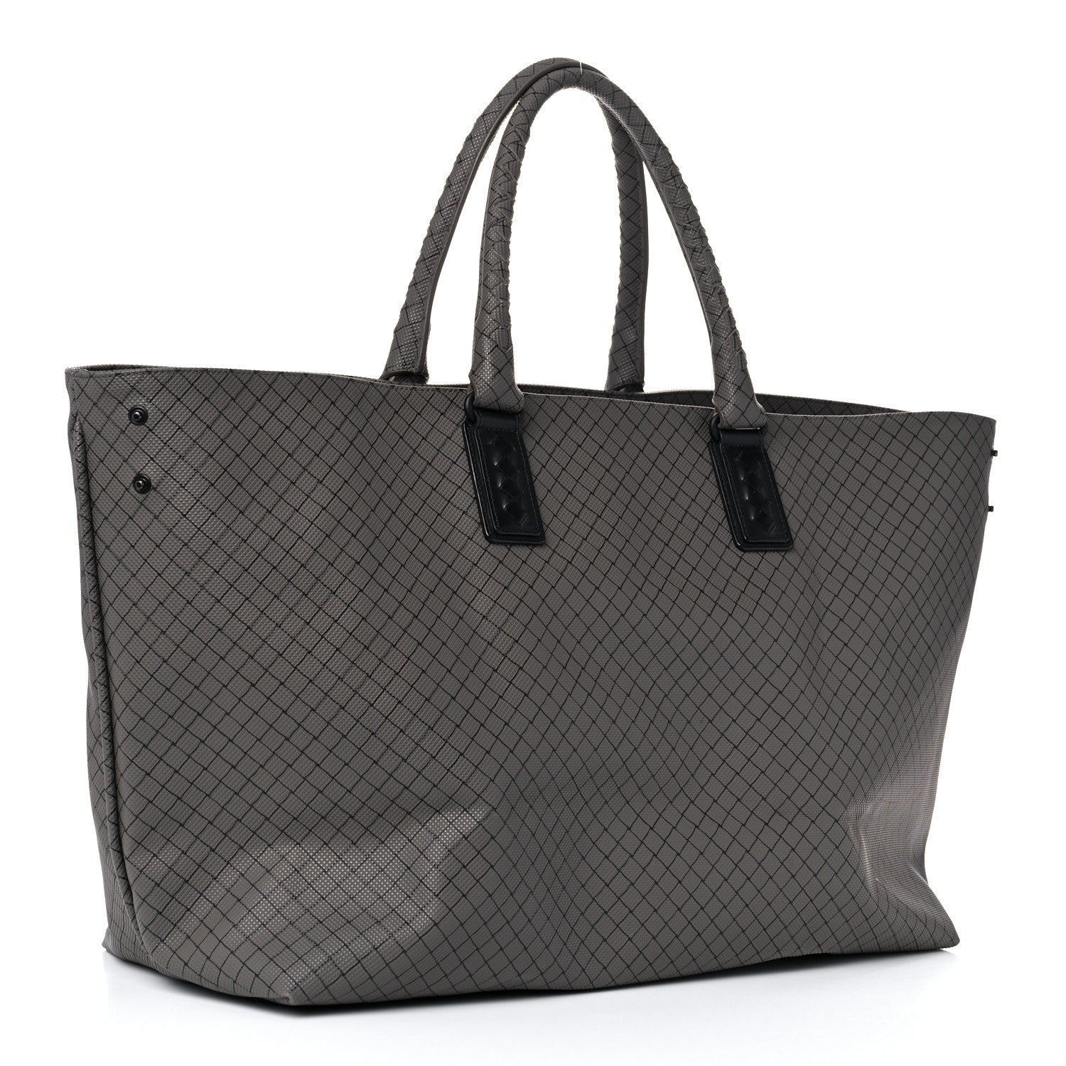 Bottega Veneta Rubberized Canvas Marcopolo Tote Shadow 2 of 15