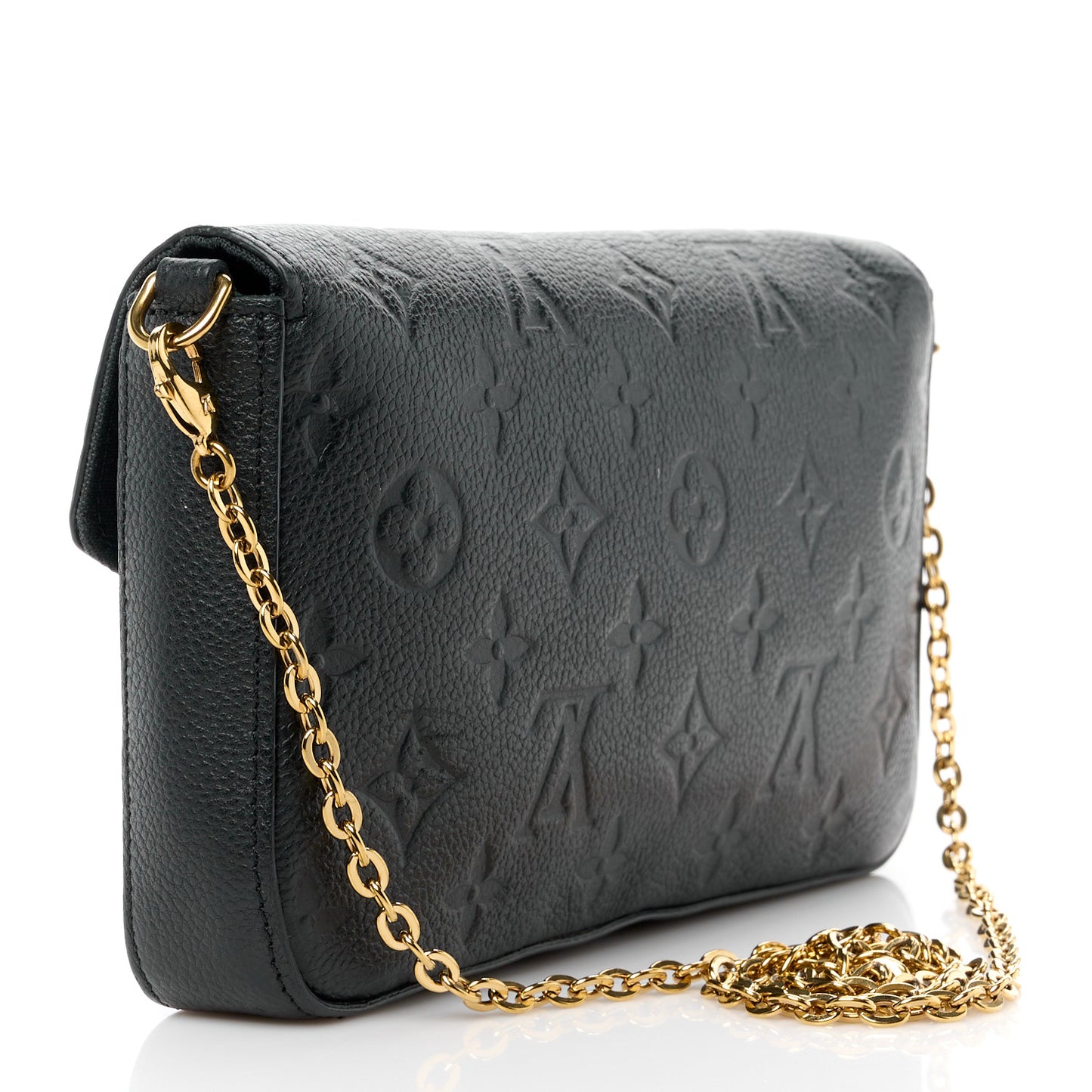 Empreinte Pochette Felicie Chain Wallet Black
