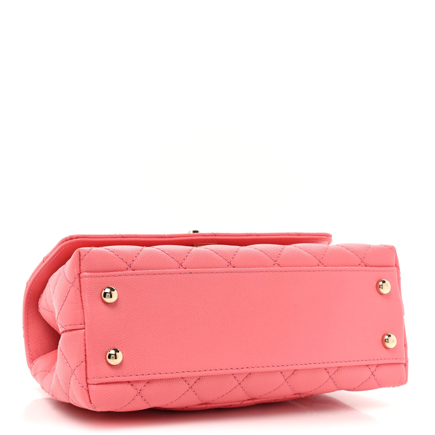 Caviar Quilted Mini Coco Handle Flap Pink