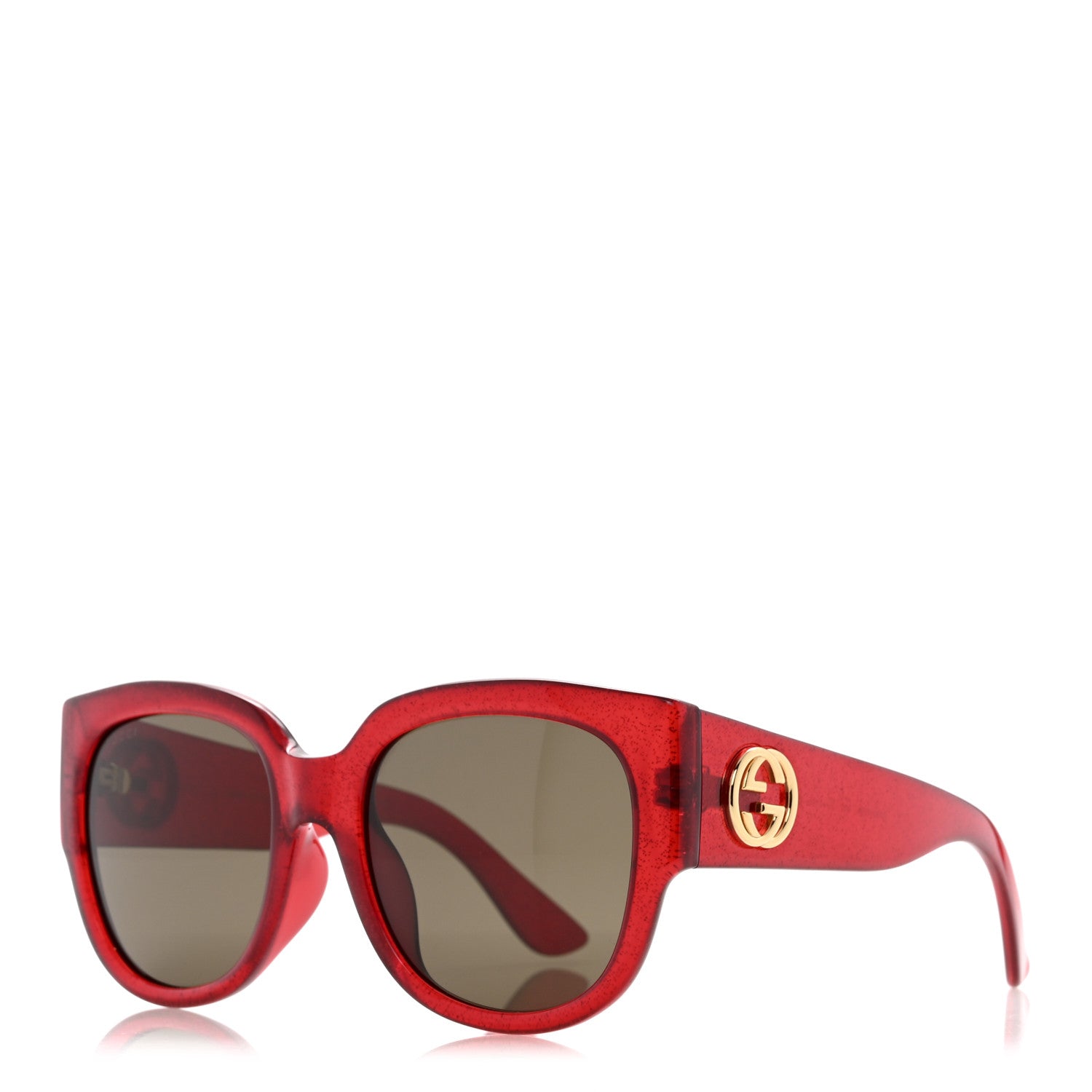 GUCCI Acetate Round Glitter Sunglasses Gucci Acetate Round Glitter GG0319S Sunglasses Rainbow  main image 3