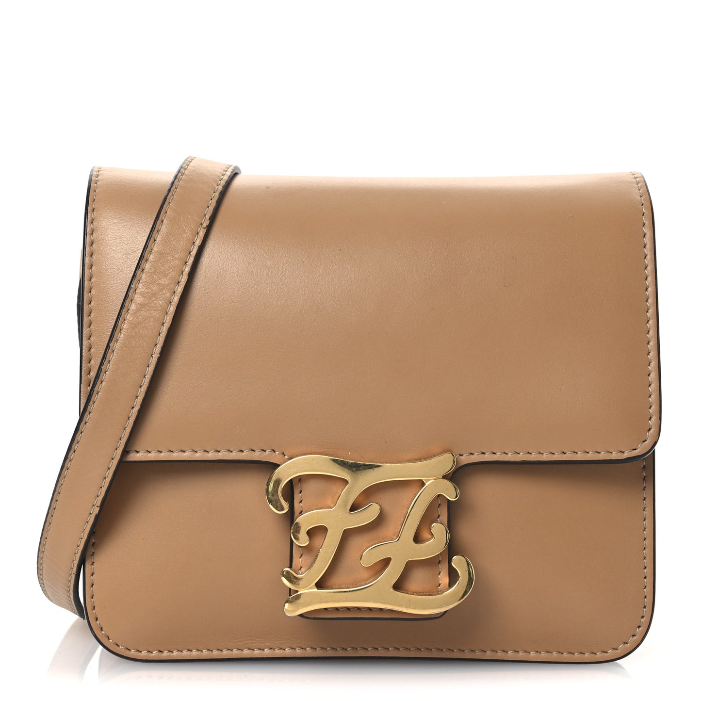 Vitello King Karligraphy Crossbody Bag Cuoio