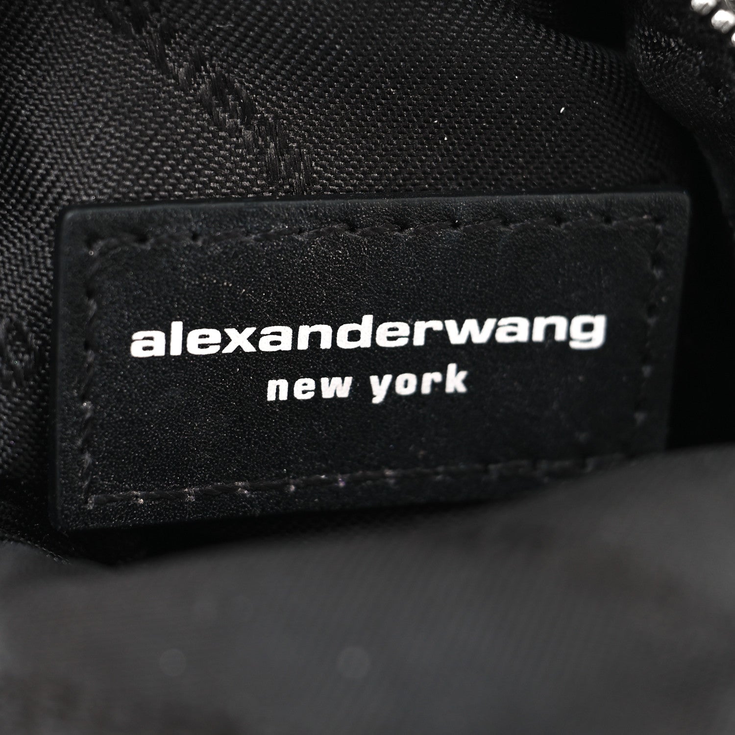 Alexander Wang Crystal Mesh Beiress Wristlet White 6 of 9