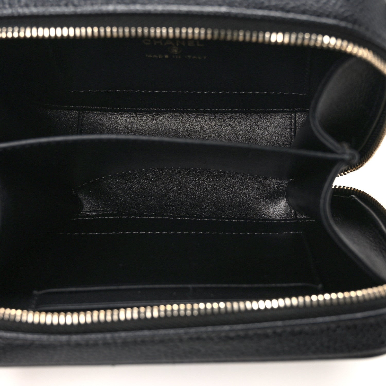 Chanel Caviar Quilted CC Filigree Vanity Clutch With Chain Black 5 of 10