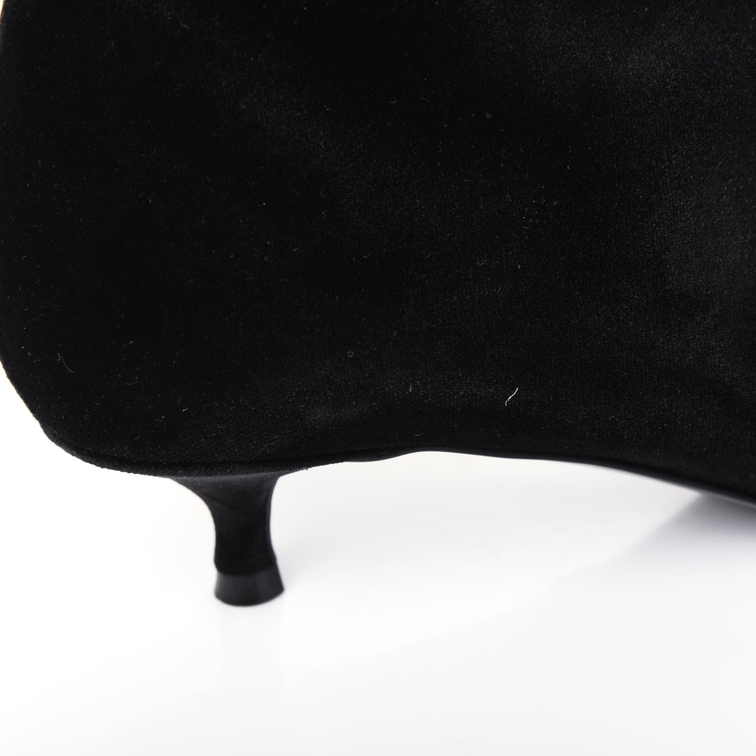 Balenciaga Velvet BB Pointy Toe Ankle Booties 38 Black Vintage 13 of 14