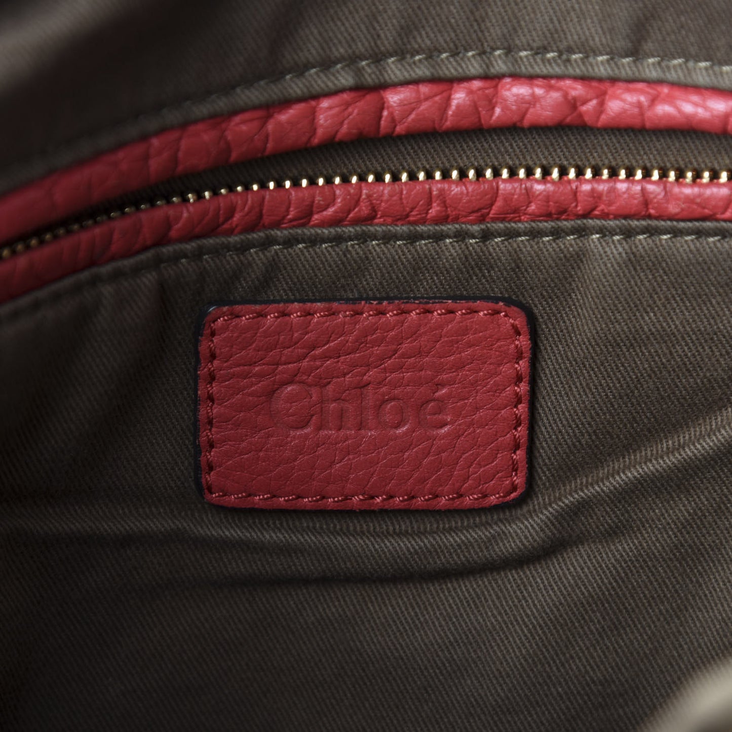 Calfskin Medium Marcie Satchel Red