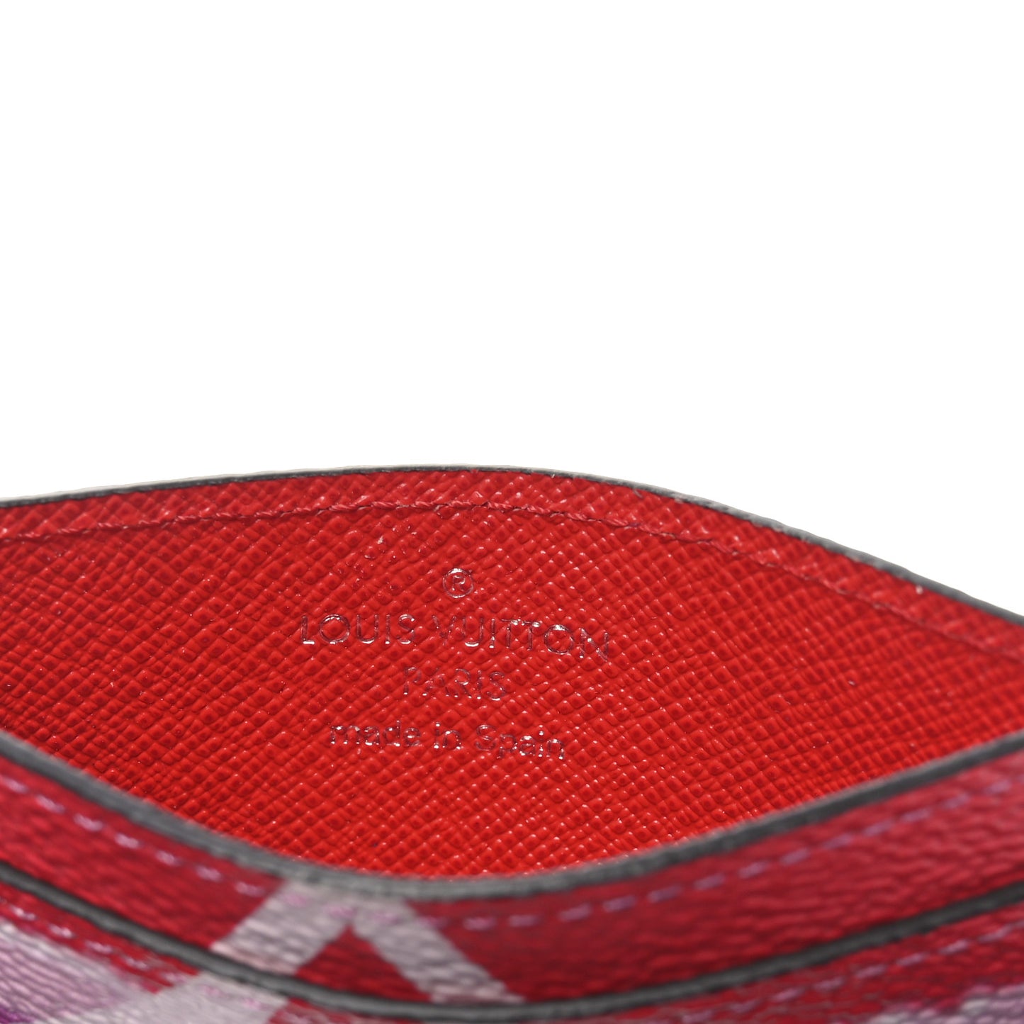 Monogram Escale Card Holder Rouge