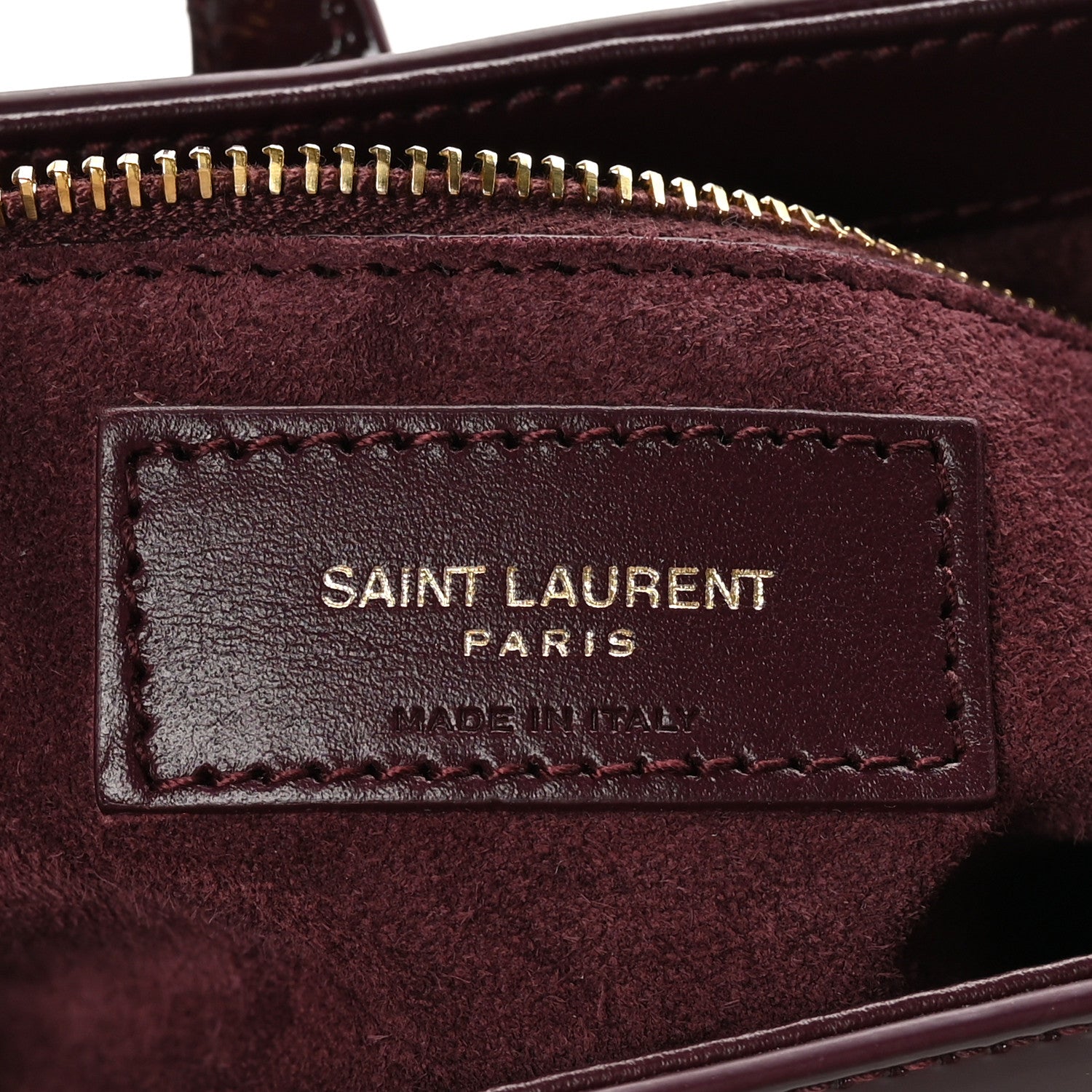 Saint Laurent Patent Le 5 A 7 Hobo Bordeaux 6 of 10