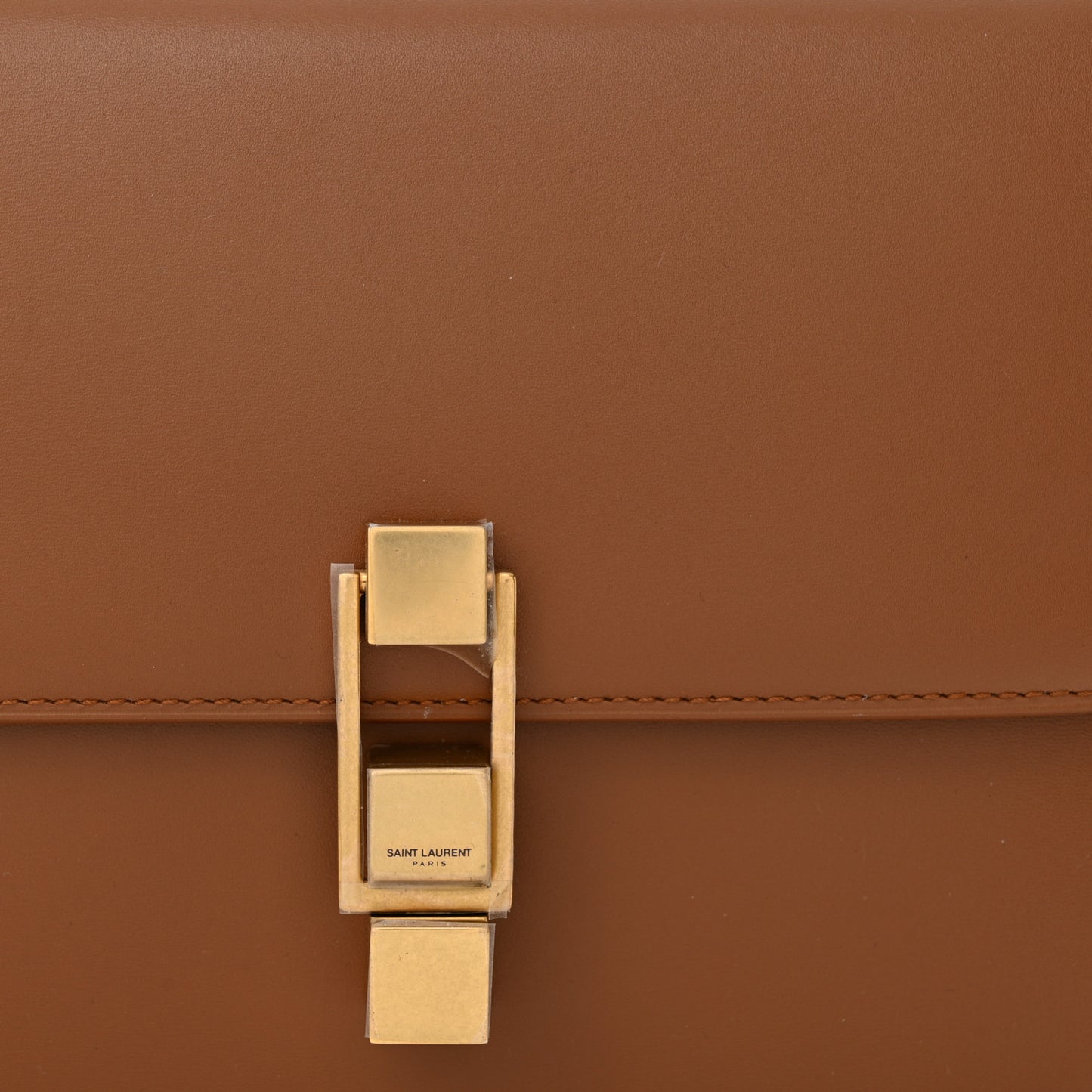 Smooth Calfskin Carre Satchel Brick