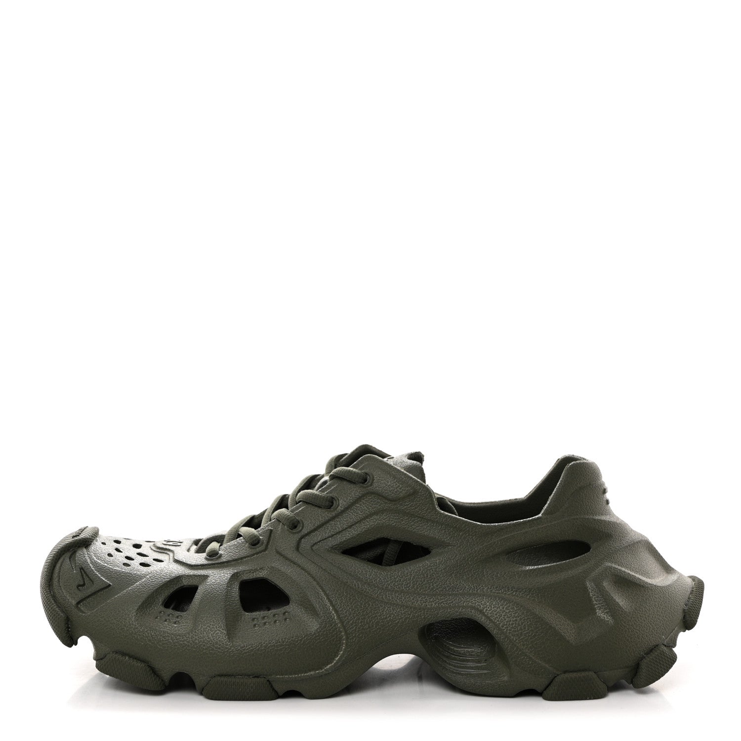 Balenciaga EVA Molded Mens HD Low Top Sneakers 39 Khaki 1 of 8