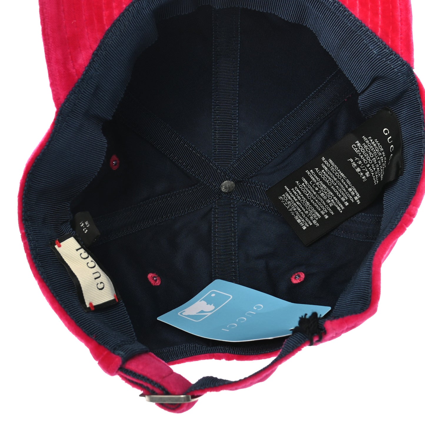 X MLB Velvet NY Yankees Baseball Hat 57-61 Pink