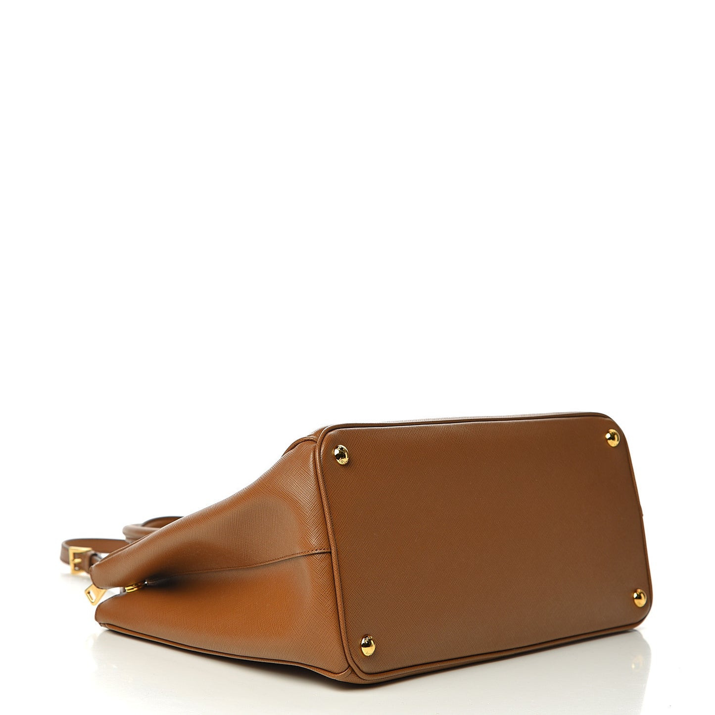 Saffiano Large Galleria Double Zip Tote Cannella