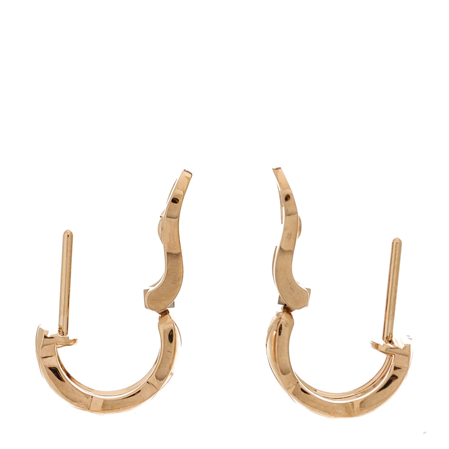 18K Beige Gold Coco Crush Hoop Earrings