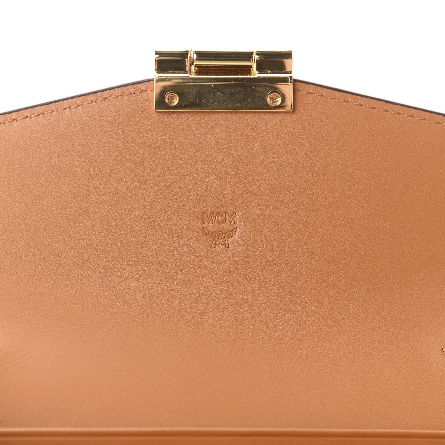 MCM Visetos Large Patricia Wallet On Chain Cognac 8 of 9