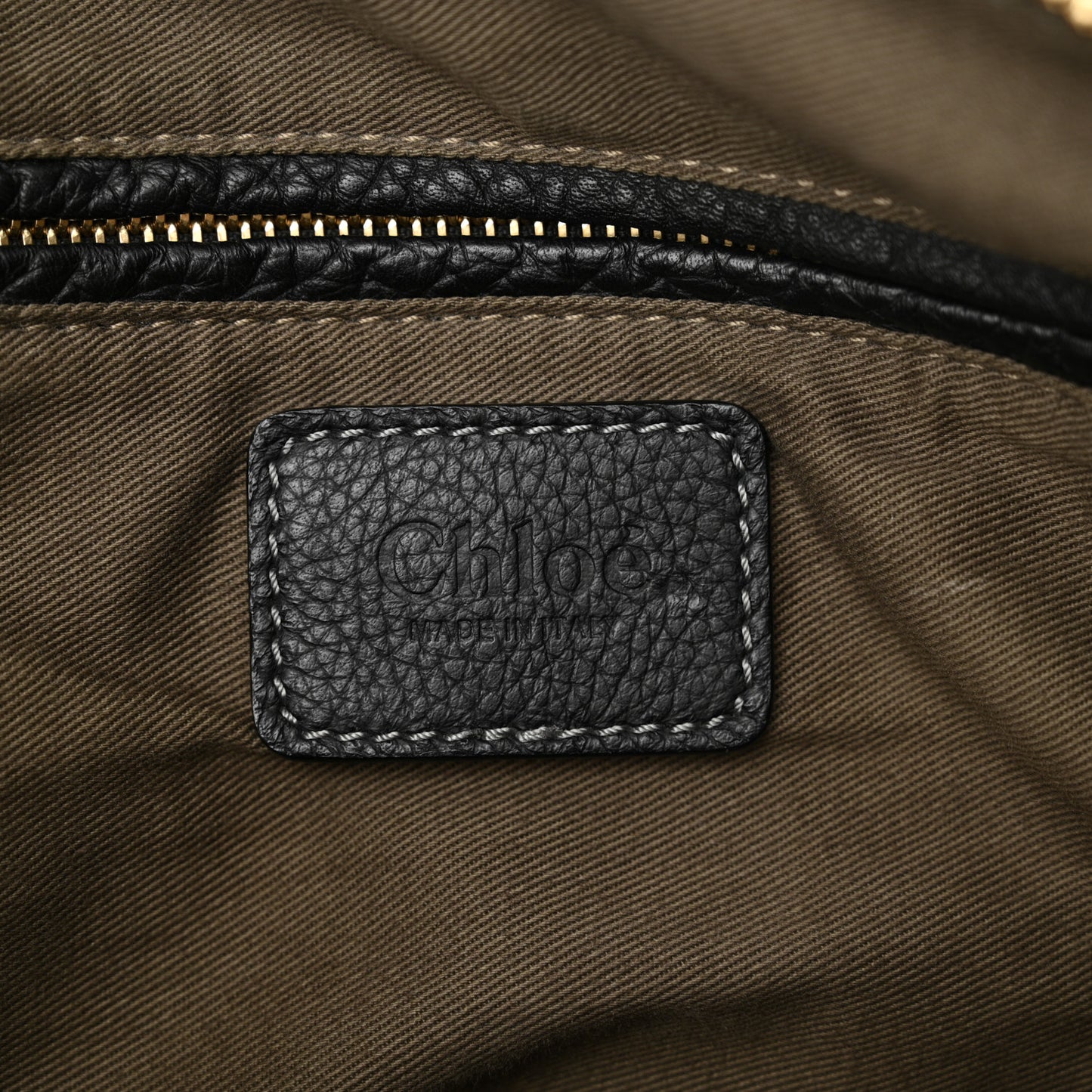Calfskin Large Marcie Satchel Black