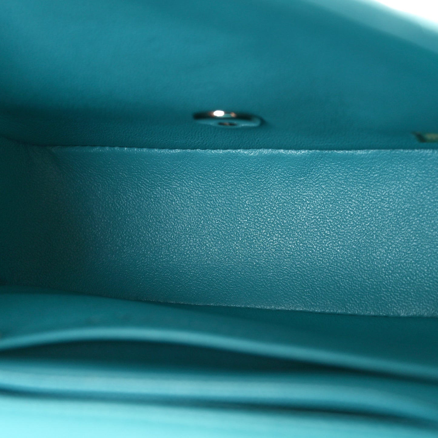 Lambskin Quilted Mini Square Flap Blue