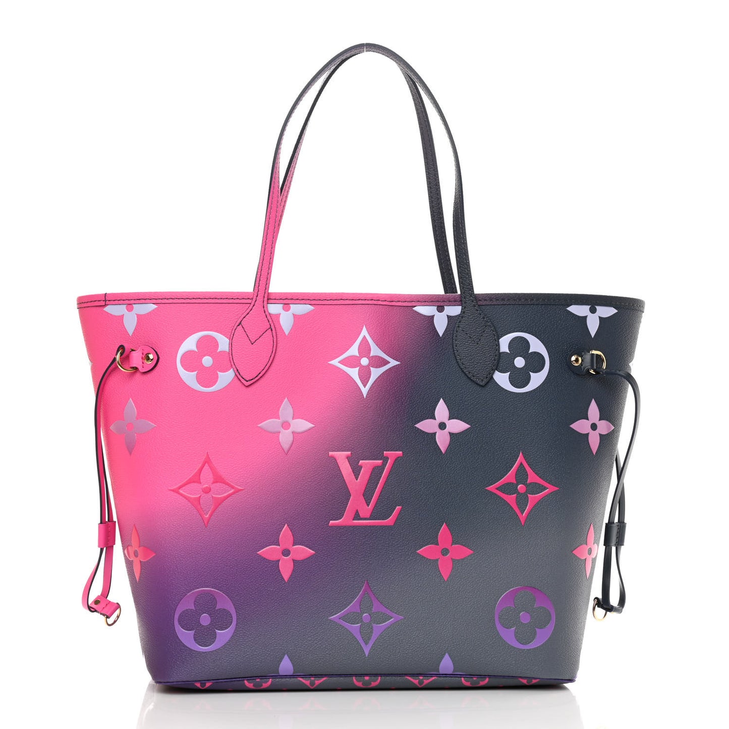 Monogram Giant Spring In The City Neverfull MM Midnight Fuchsia