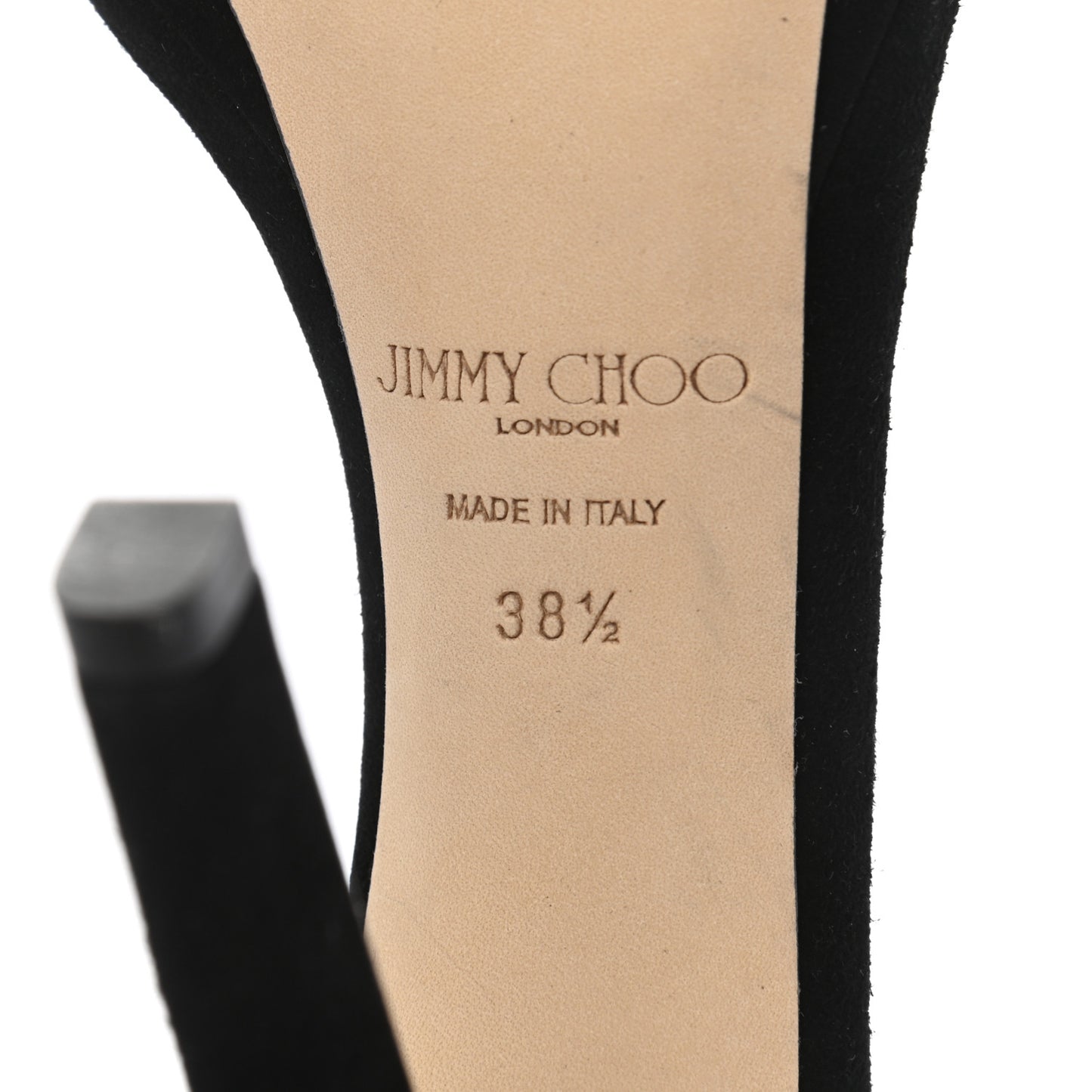 Suede Misty 120 Sandals 38.5 Black