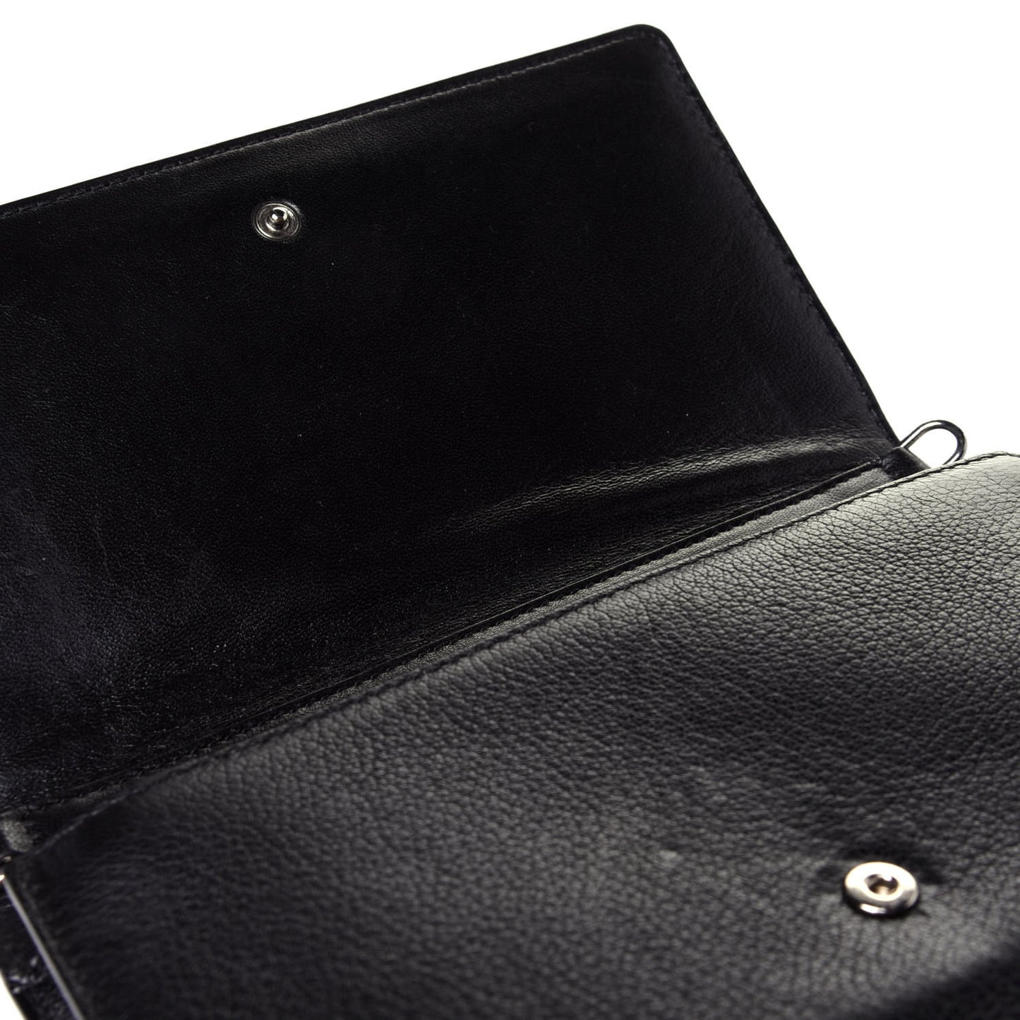 Sugar Goatskin Pandora Chain Wallet Black