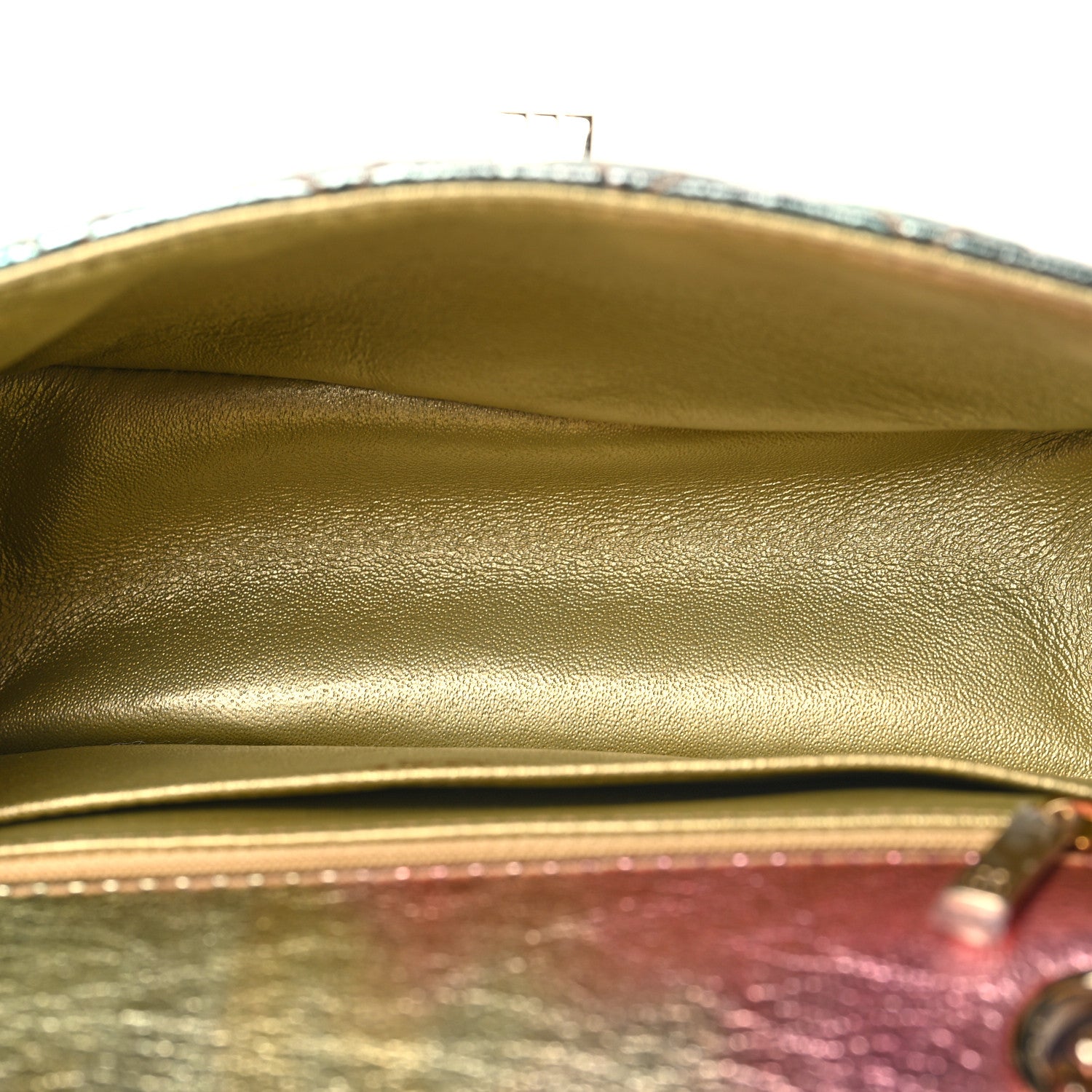 Chanel Metallic Goatskin Quilted Mini 2.55 Reissue Flap Multicolor 5 of 11