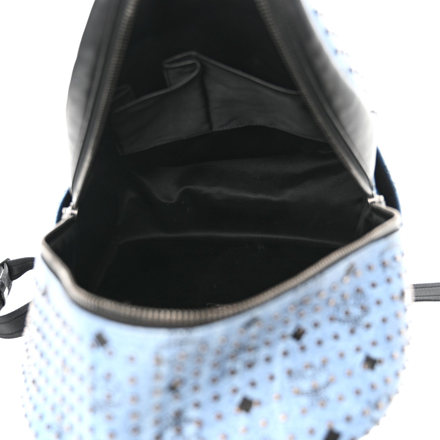 MCM Visetos Studded Medium Backpack Blue 5 of 15