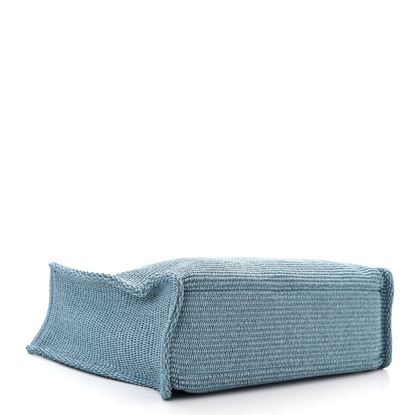 Raffia Large G Shopping Tote Blue