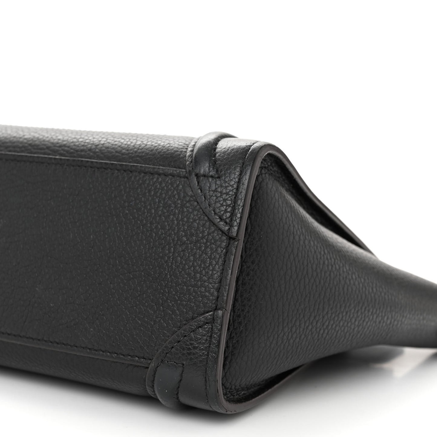Drummed Calfskin Nano Luggage Black