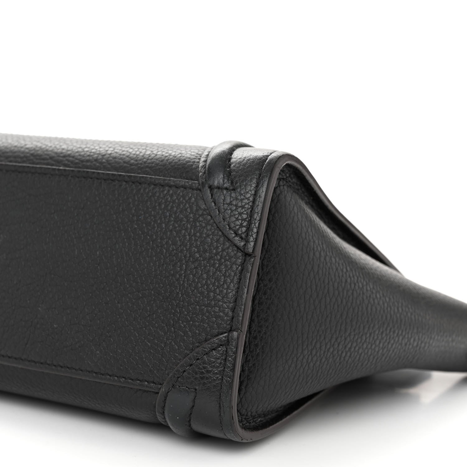 Celine Drummed Calfskin Nano Luggage Black 9 of 12