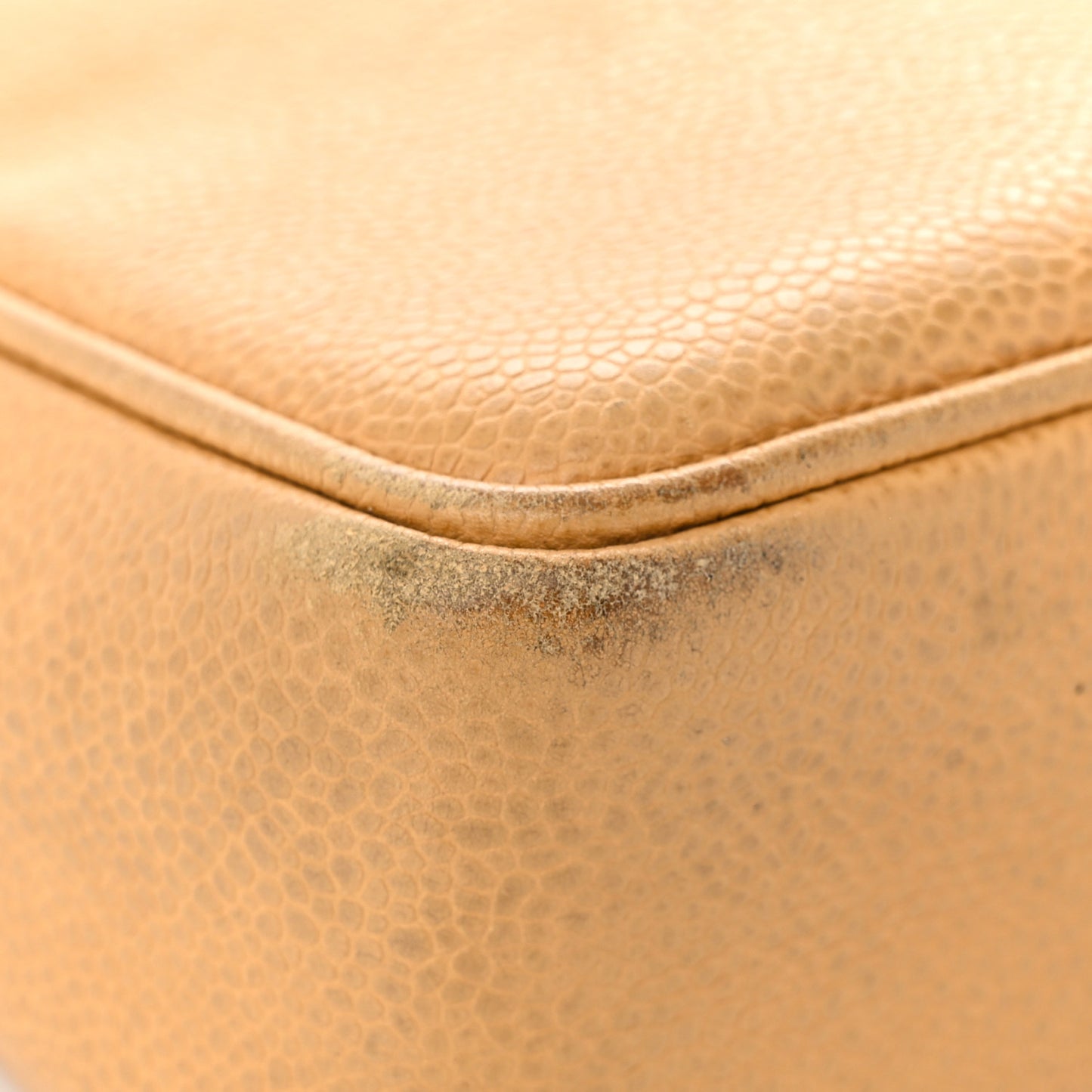 Caviar CC Shoulder Bag Beige