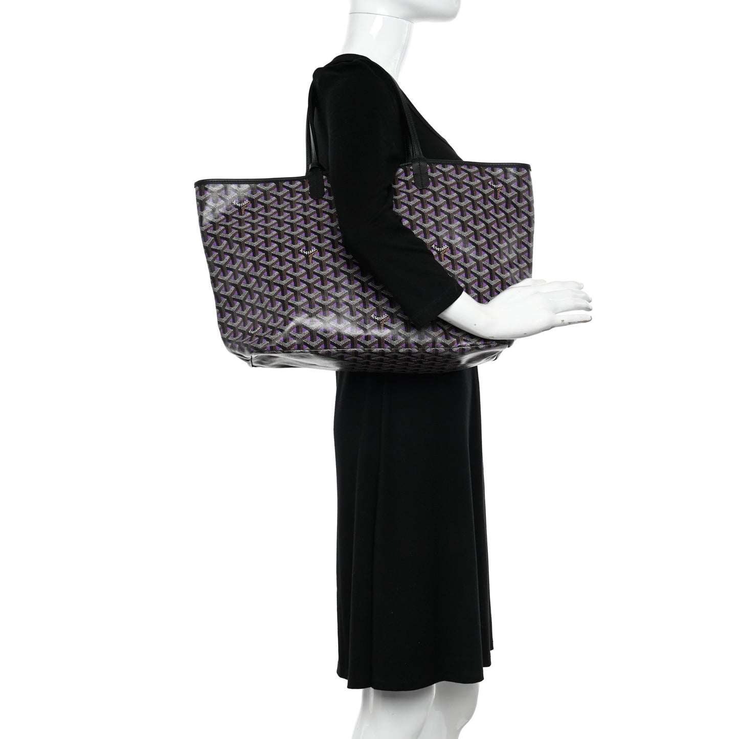 Goyardine Saint Louis Claire Voie PM Black Violet