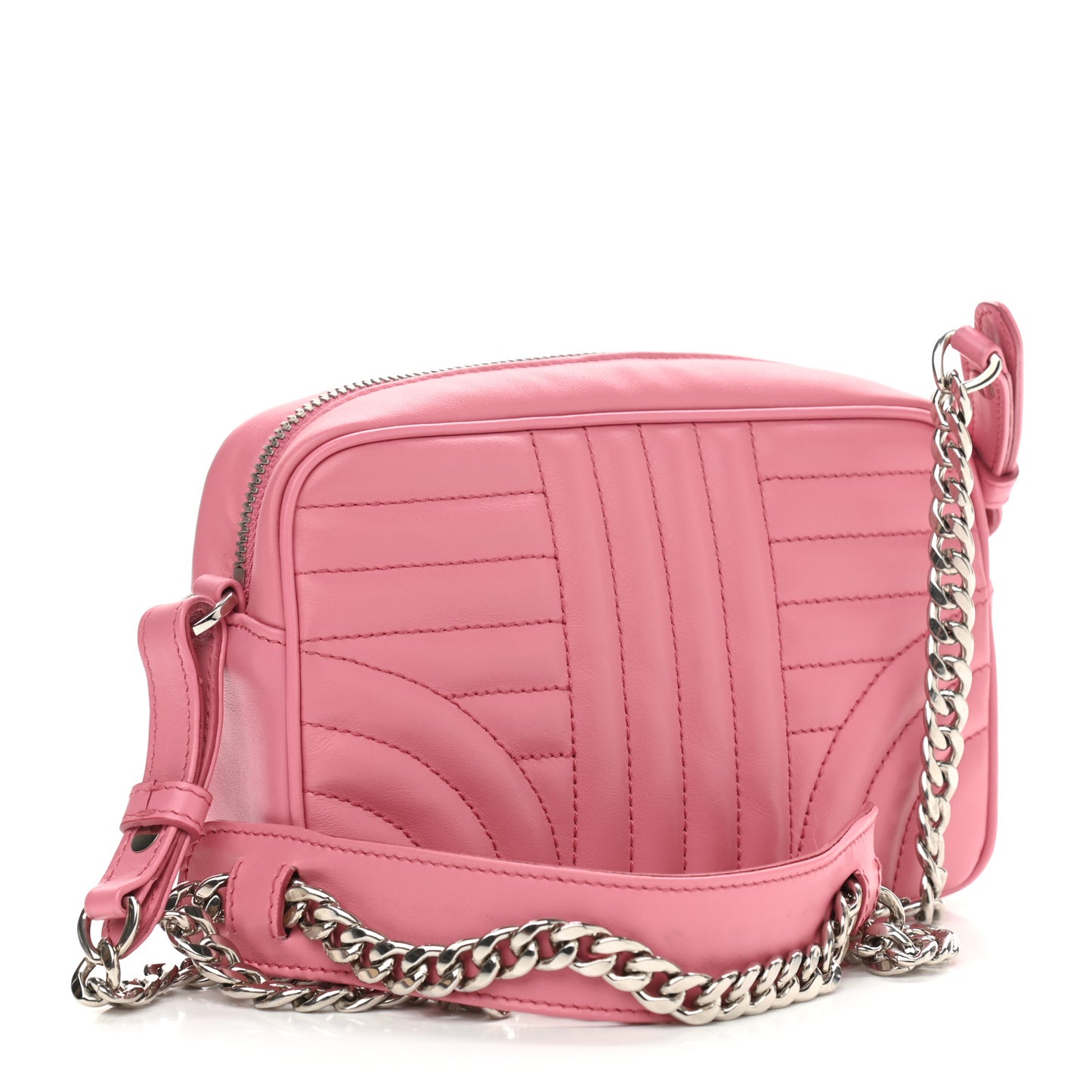 Soft Calfskin Diagramme Camera Bag Begonia