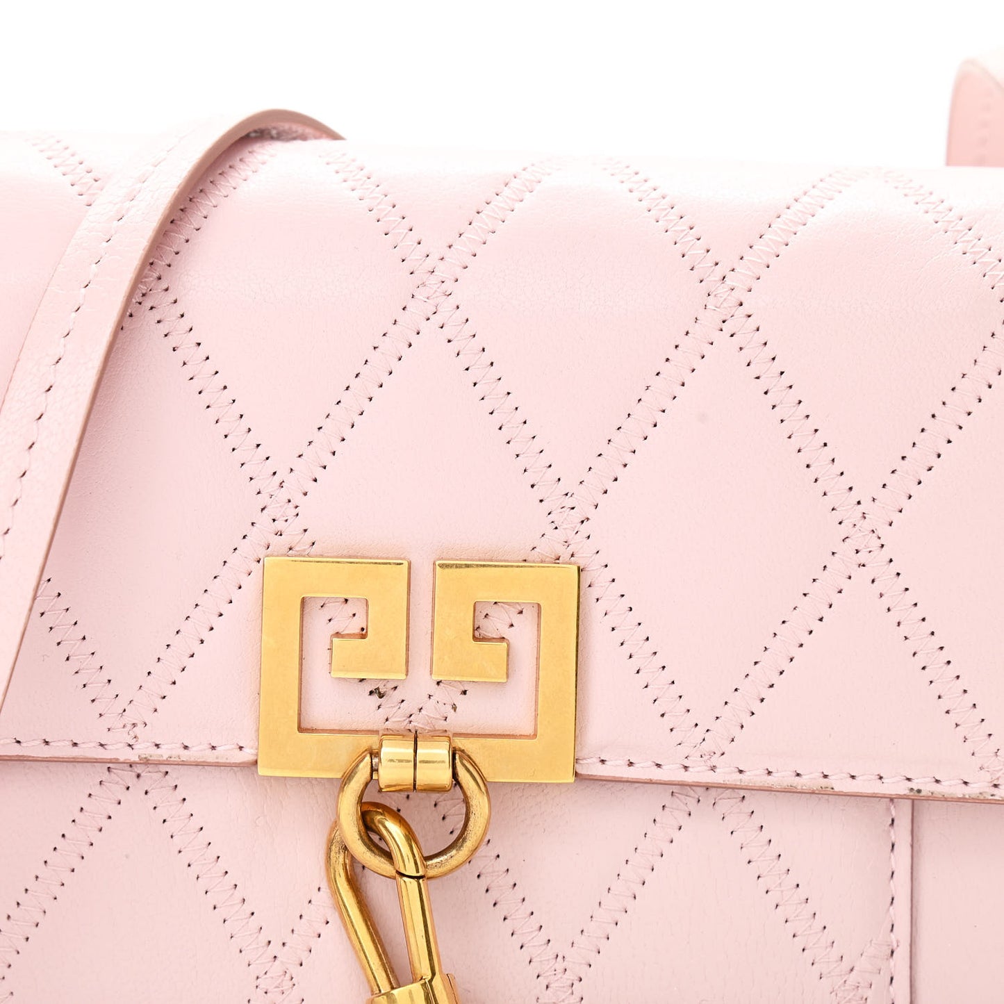 Goatskin Quilted GV3 Mini Pocket Convertible Bag Pale Pink