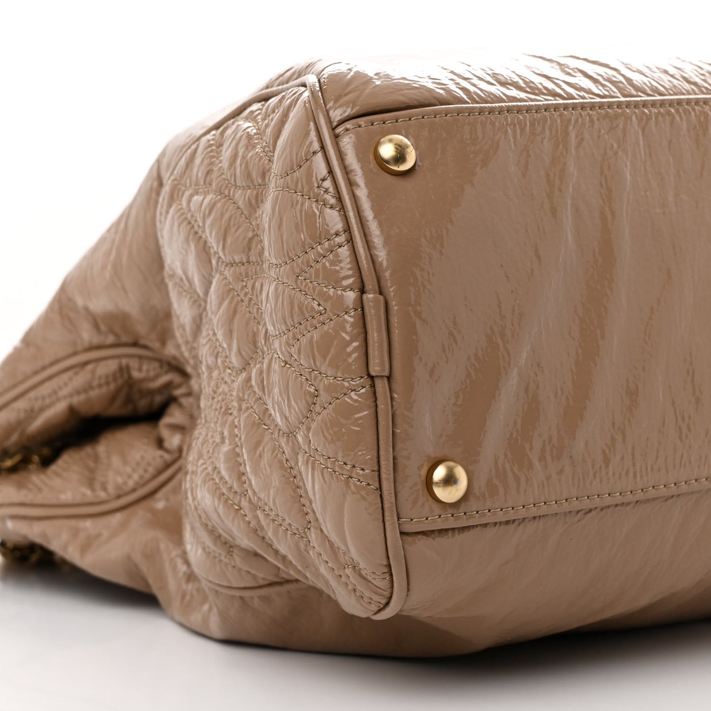 Vinyl Rodeo Tote Beige