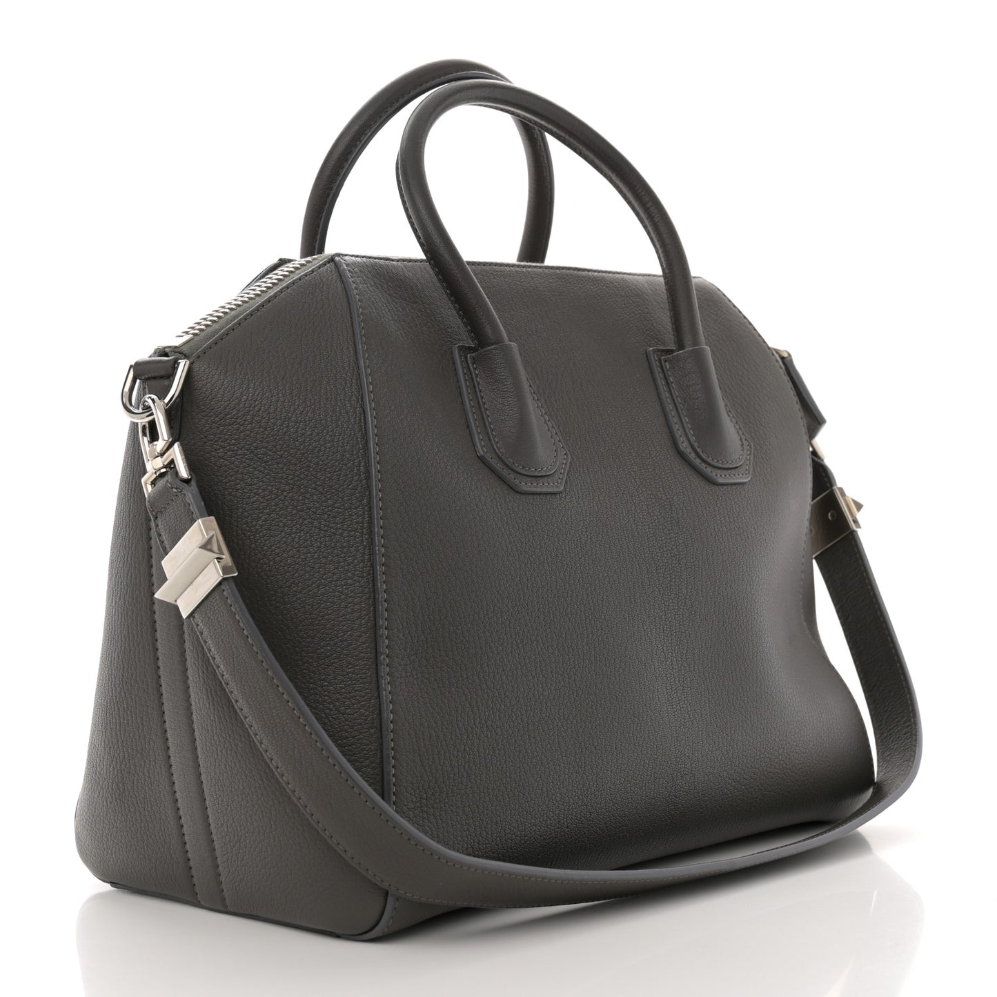 Sugar Goatskin Medium Antigona Dark Grey