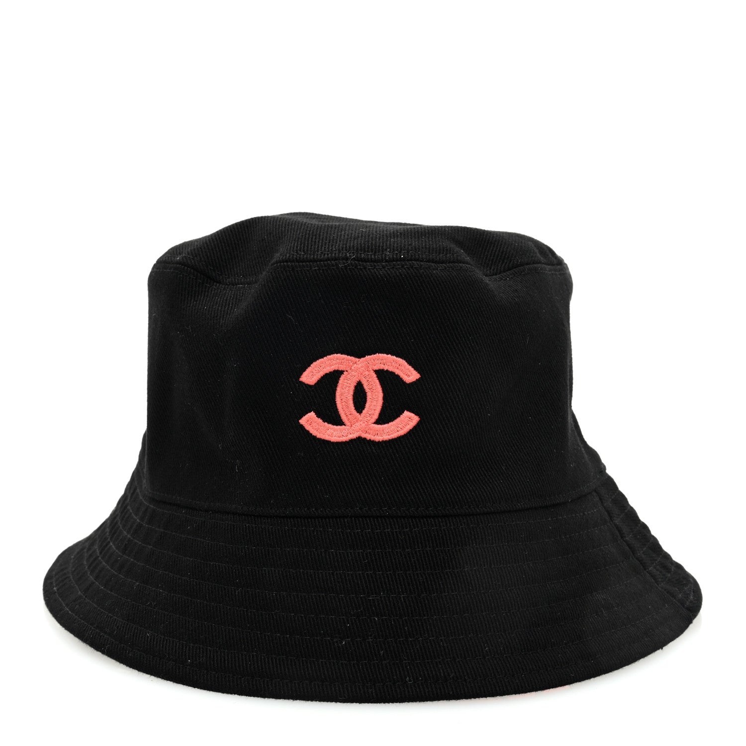 Chanel Canvas CC Bucket Hat Black Black Orange 1489905 – FASHIONPHILE