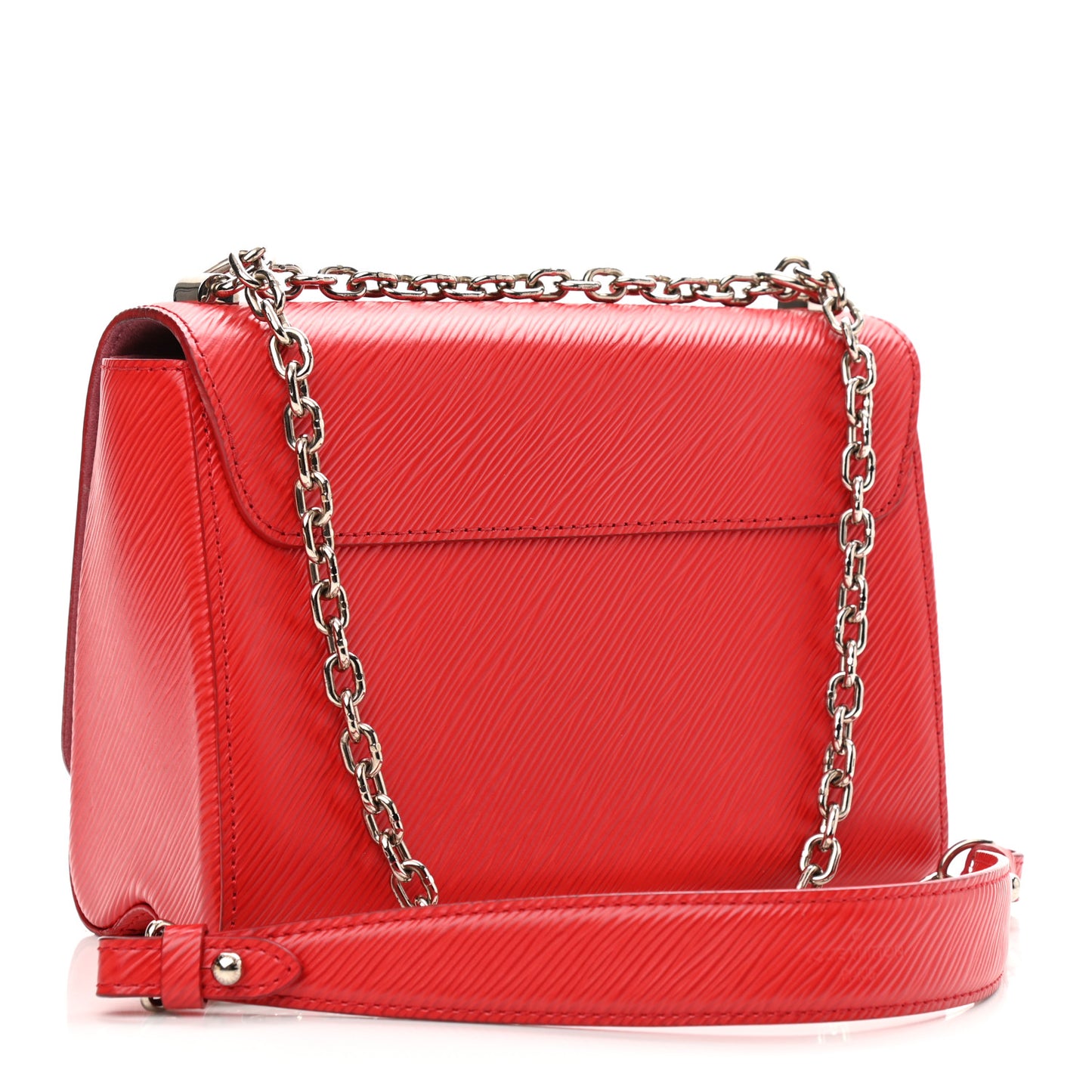 Epi Twist Shoulder Bag MM Coquelicot