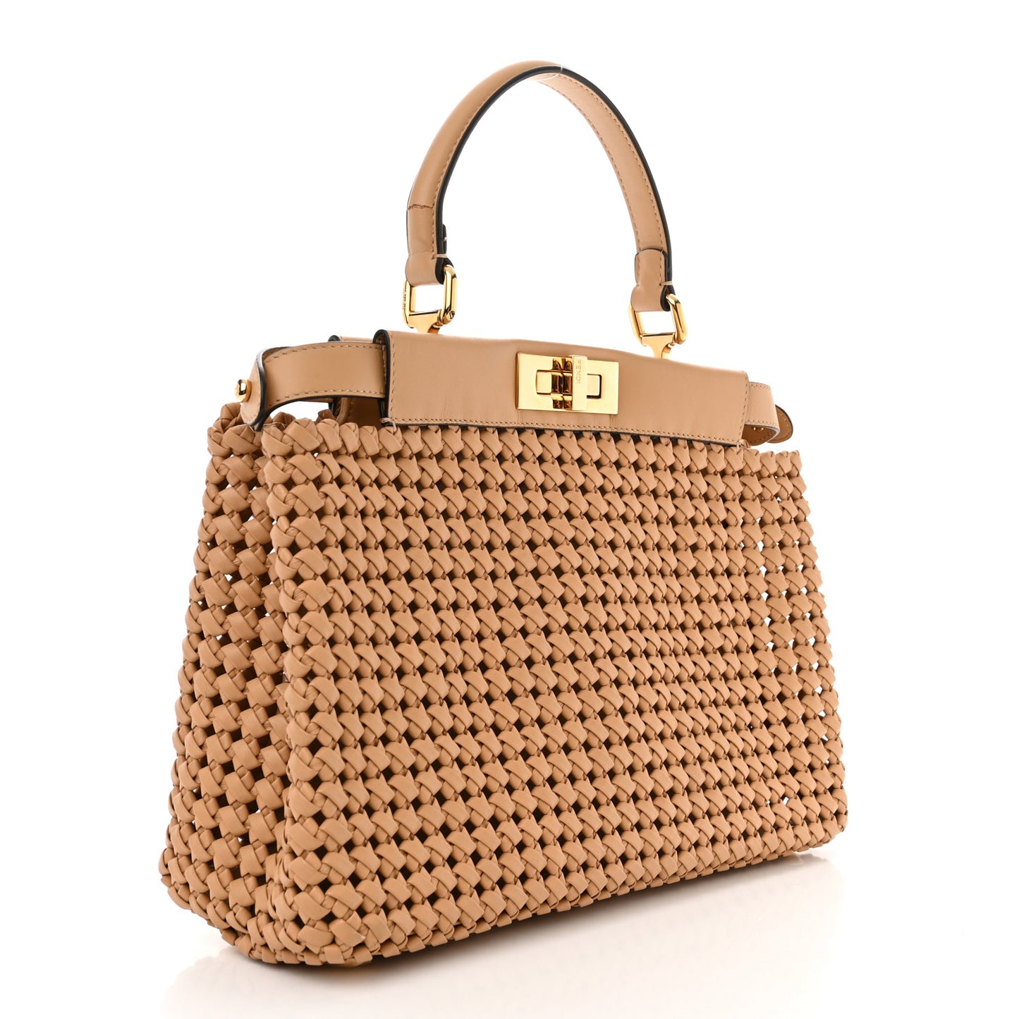 Nappa Matisse Intreccio Medium Peekaboo Iconic Satchel Durian