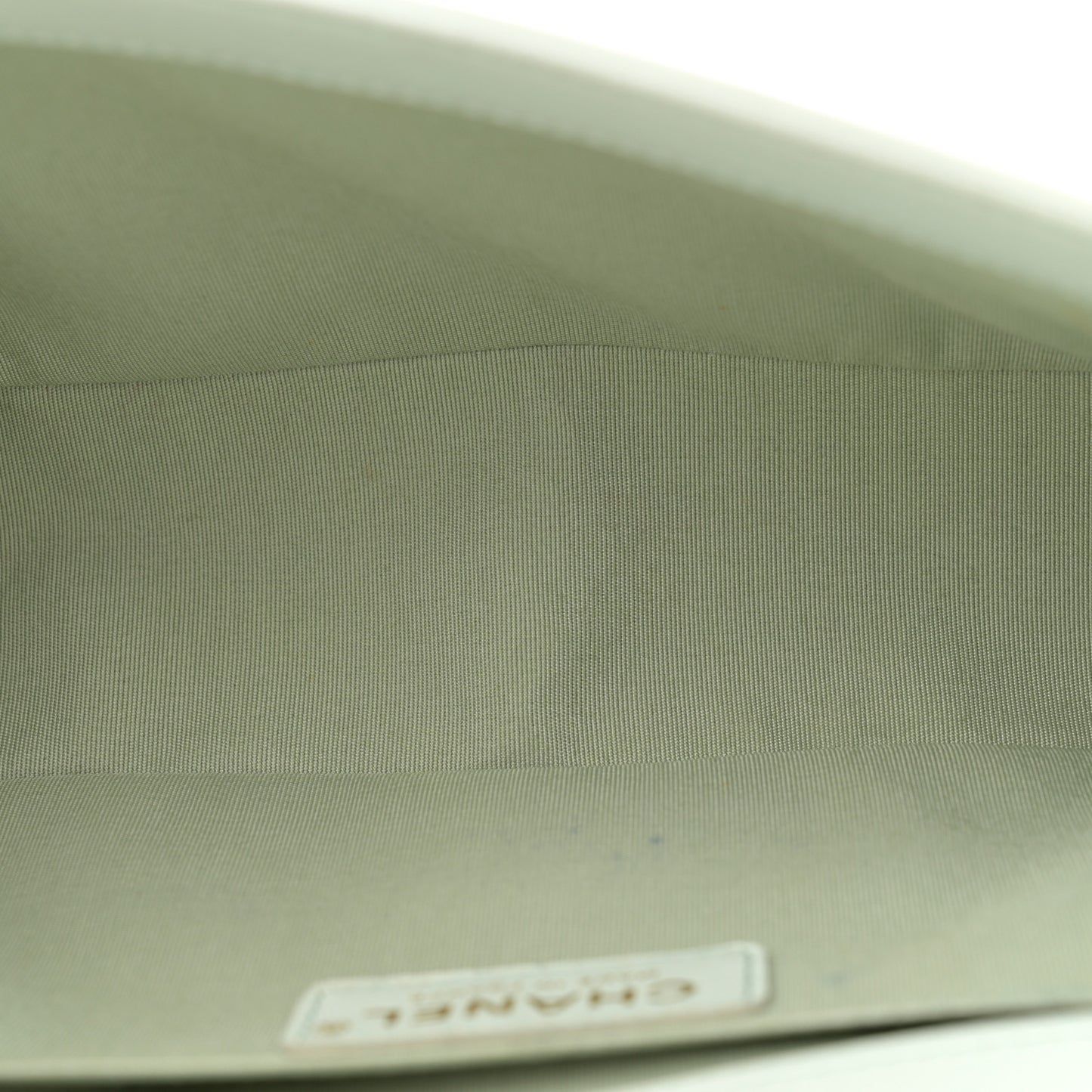 Lambskin Quilted Medium Boy Flap Light Green