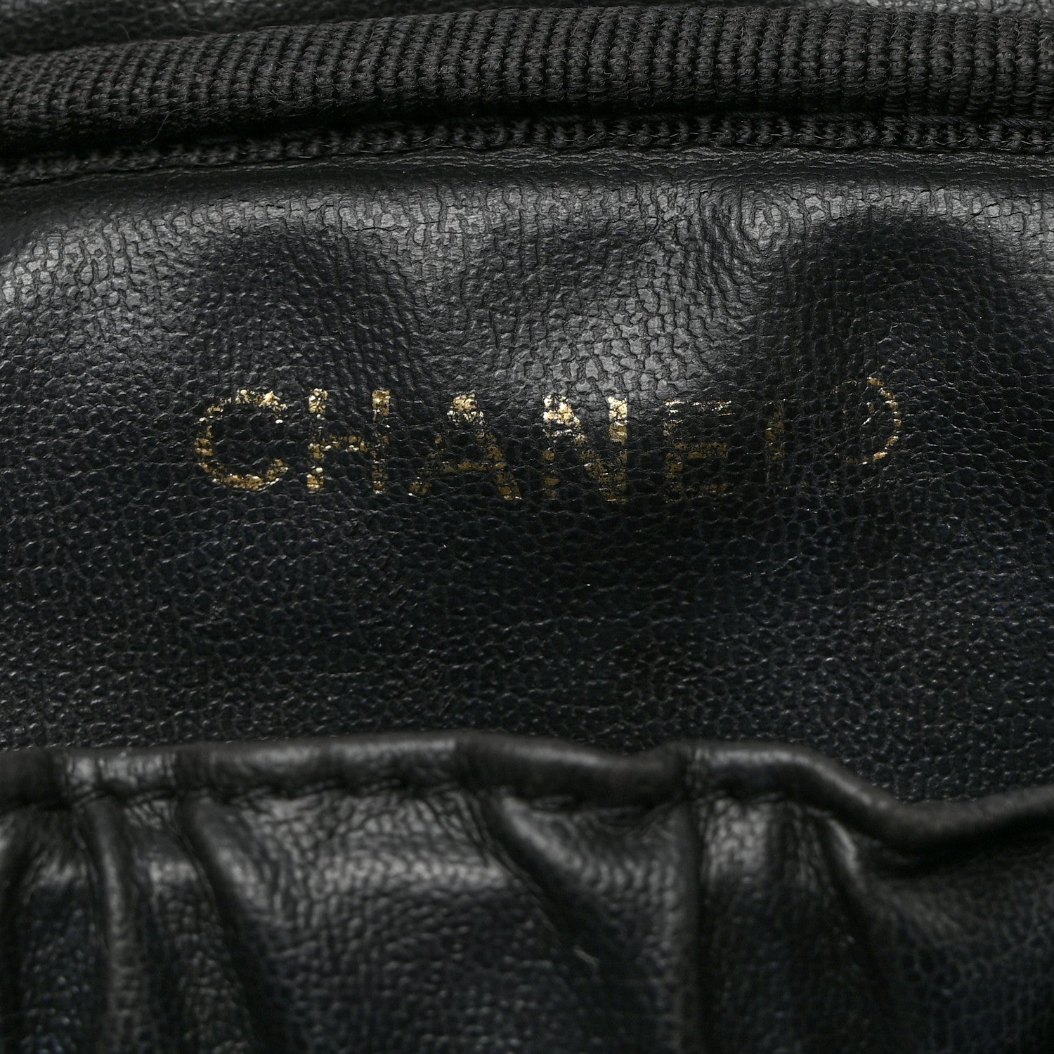 Chanel Lambskin Vanity Cosmetic Case Black 6 of 10