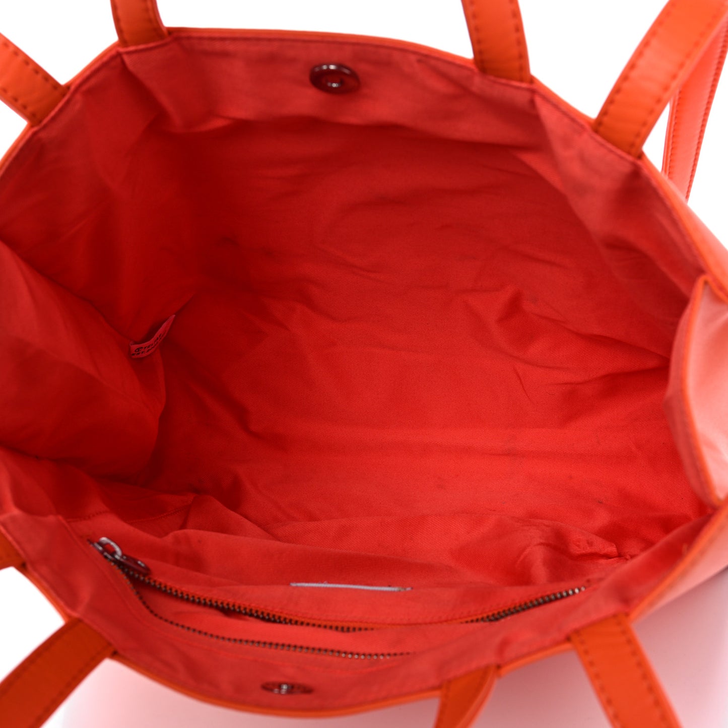 Vegan Leather Medium Shopping Bag Orange