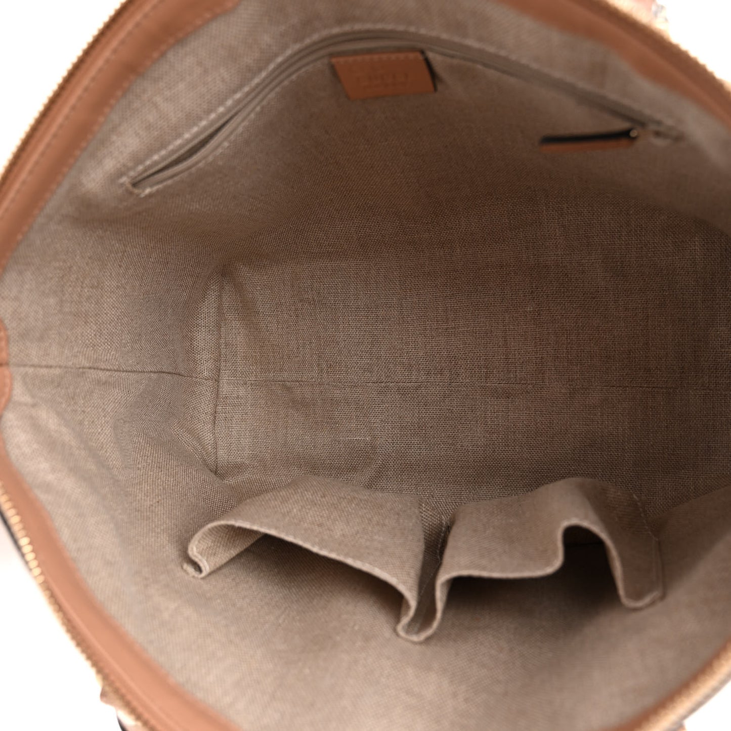 Soft Microguccissima Small Zippered Satchel Camelia